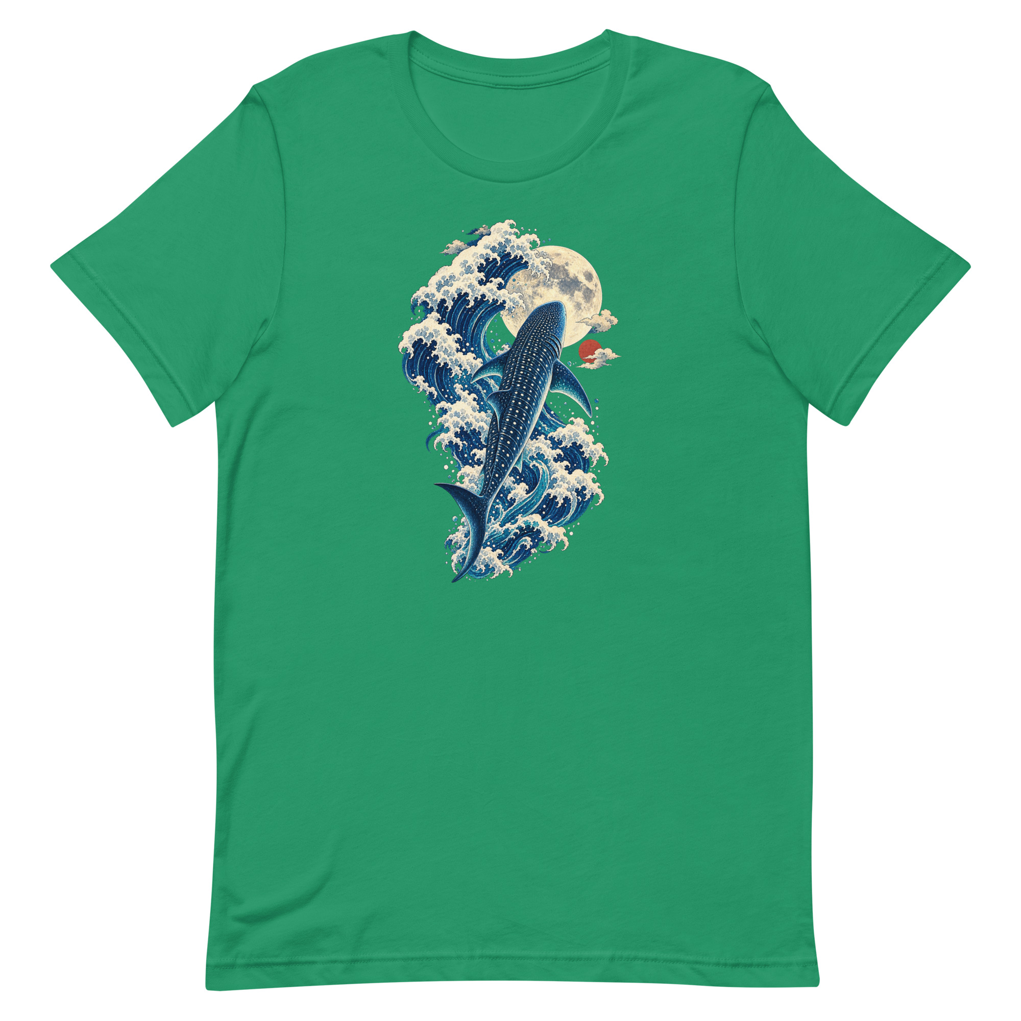 Whale Shark Great Wave Moon Japanese Art, Japanese Art Tee, Mythology Gift - Image 39