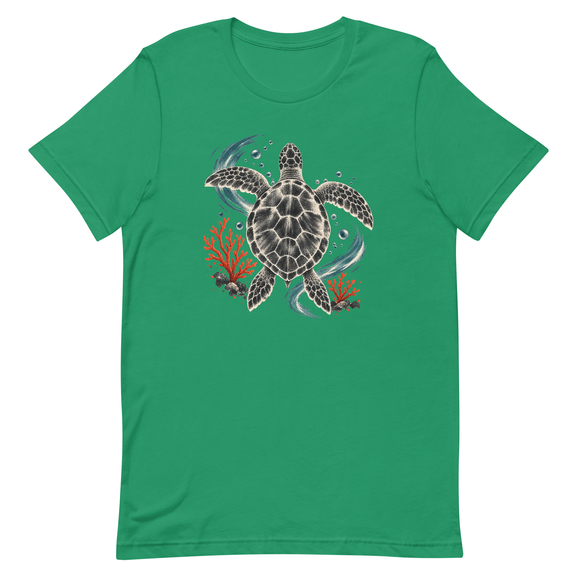 Gyotaku Sea Turtle Coral Japanese Print Art, Japanese Art Tee, Mythology Gift - Image 41