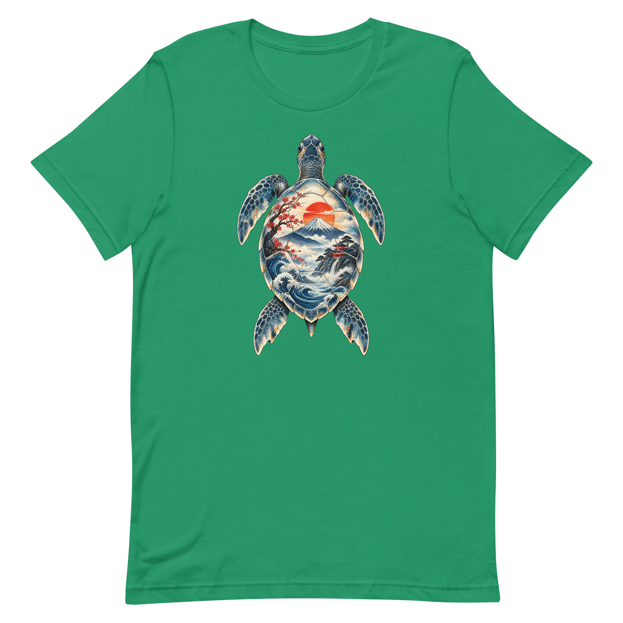 Sea Turtle Mount Fuji Sunrise Japanese Art, Japanese Art Tee, Mythology Gift - Image 41