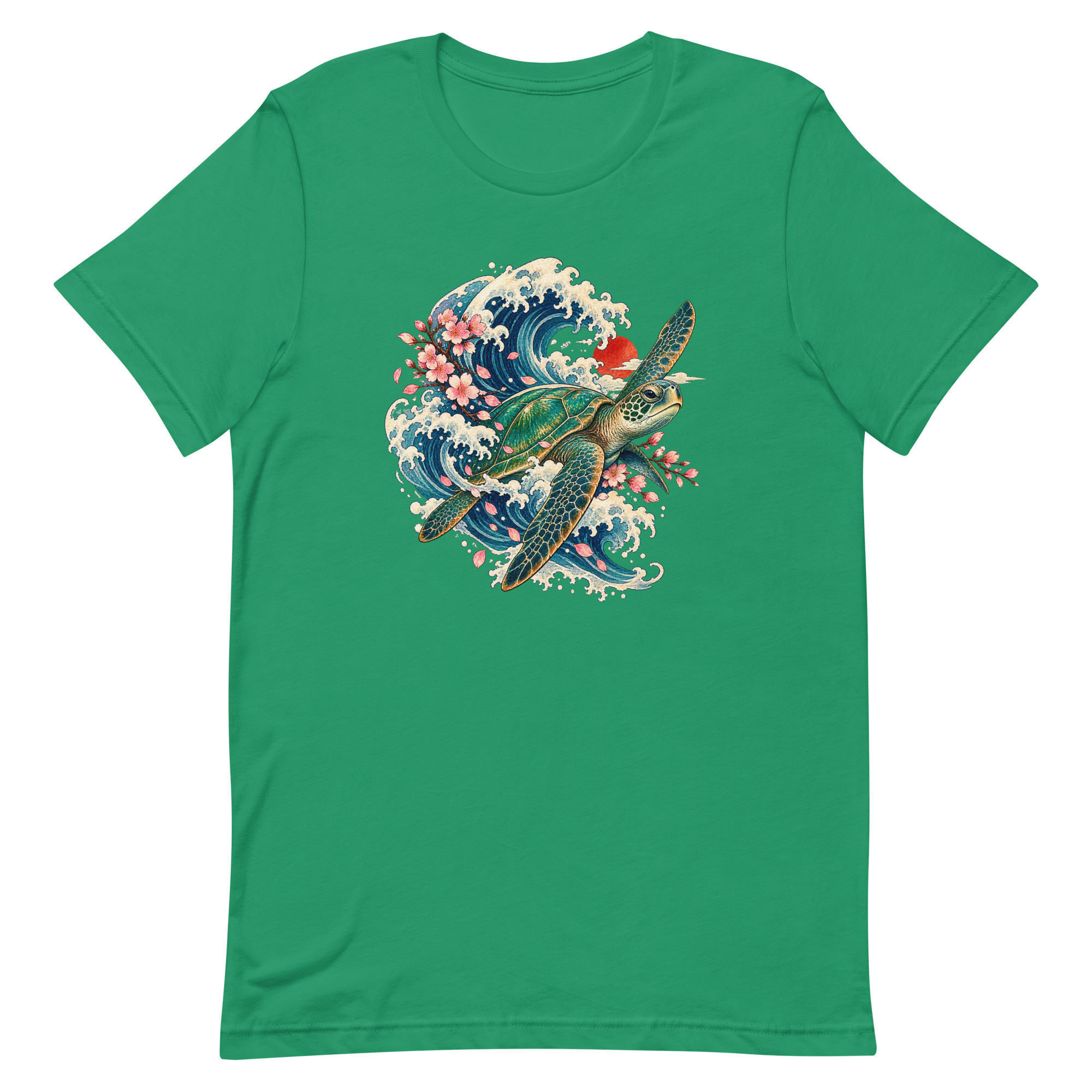 Sea Turtle Great Wave Sakura Japanese Art, Japanese Art Tee, Mythology Gift - Image 41