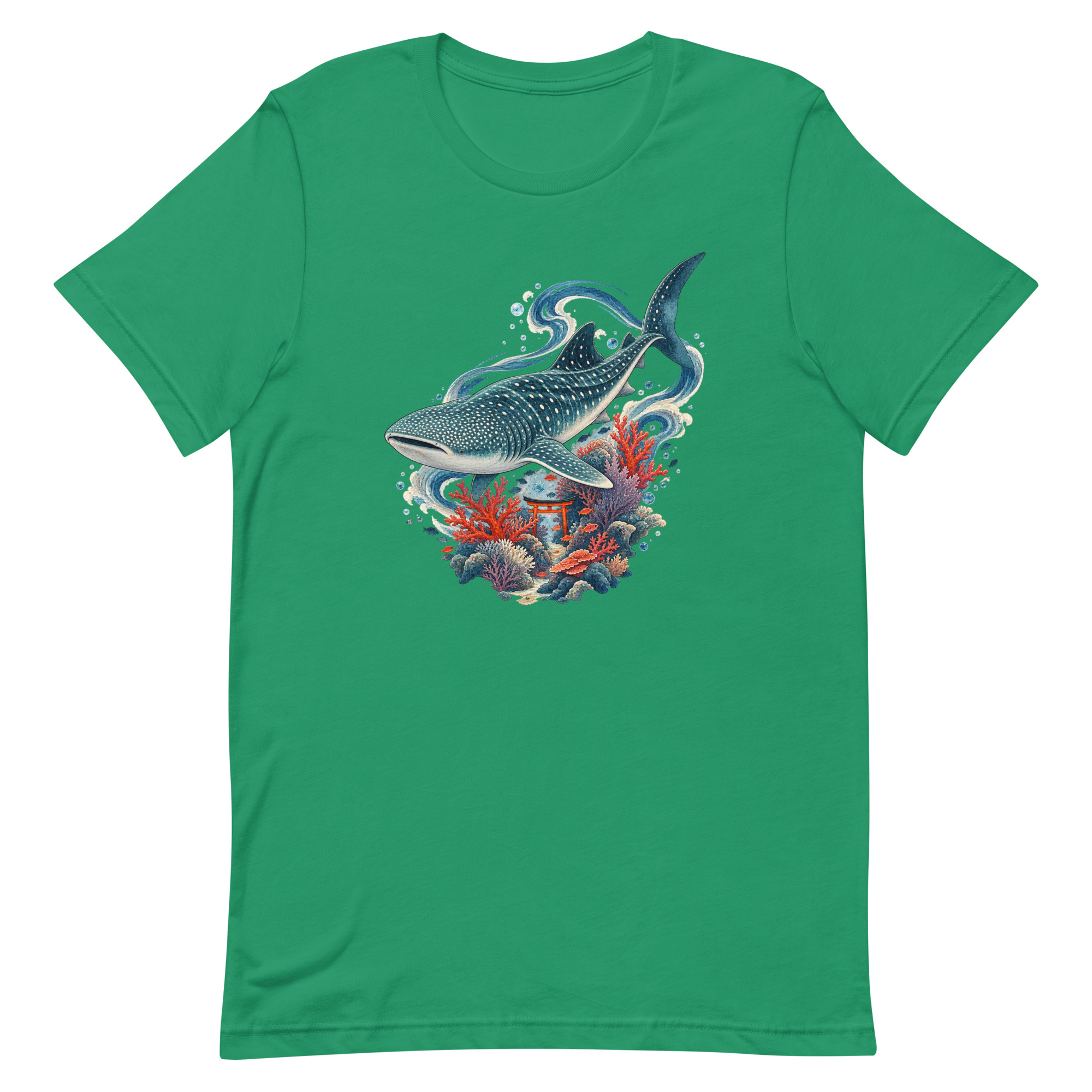 Whale Shark Torii Coral Garden Japanese Art, Japanese Art Tee, Mythology Gift - Image 41