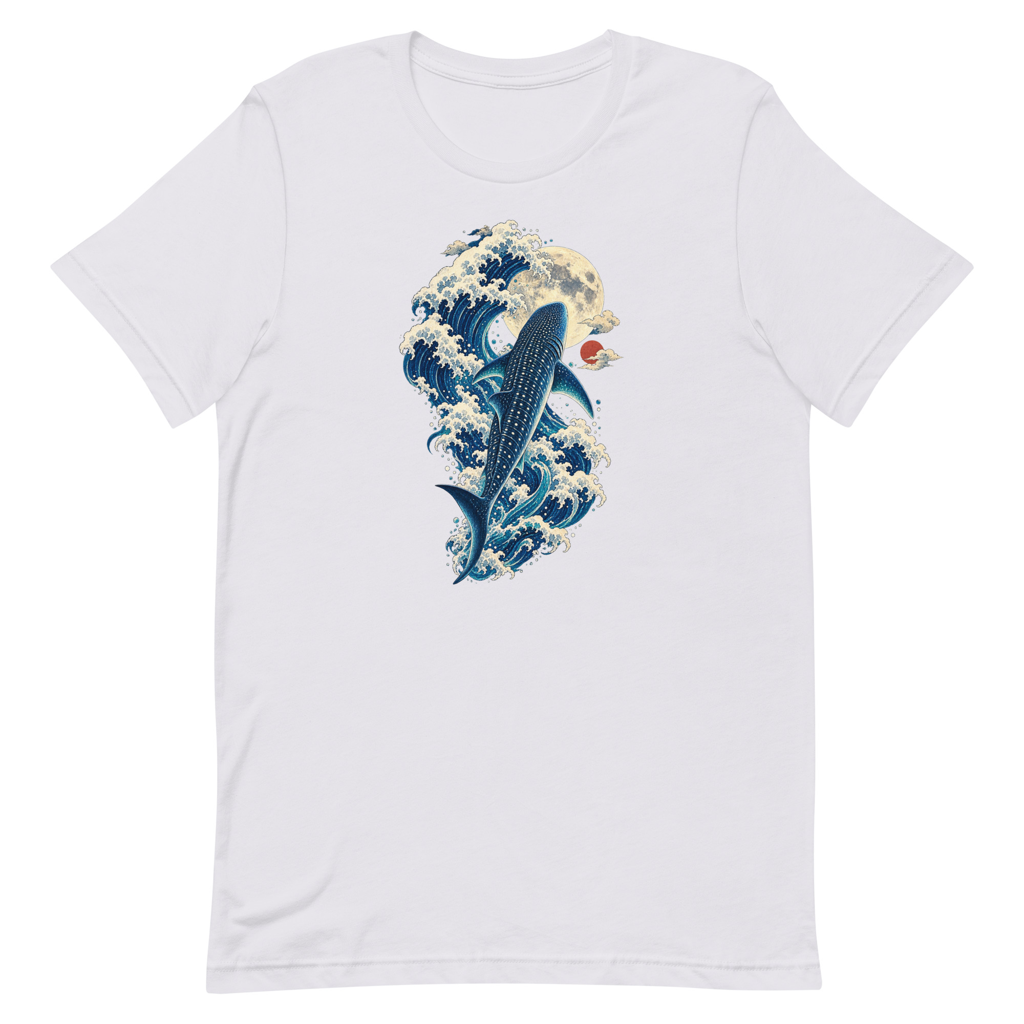 Whale Shark Great Wave Moon Japanese Art, Japanese Art Tee, Mythology Gift - Image 40