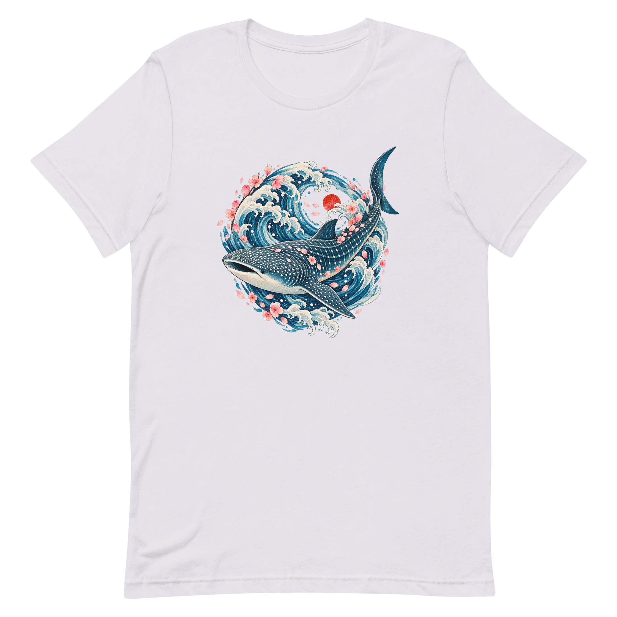 Whale Shark Sakura Current Japanese Art, Japanese Art Tee, Mythology Gift - Image 42