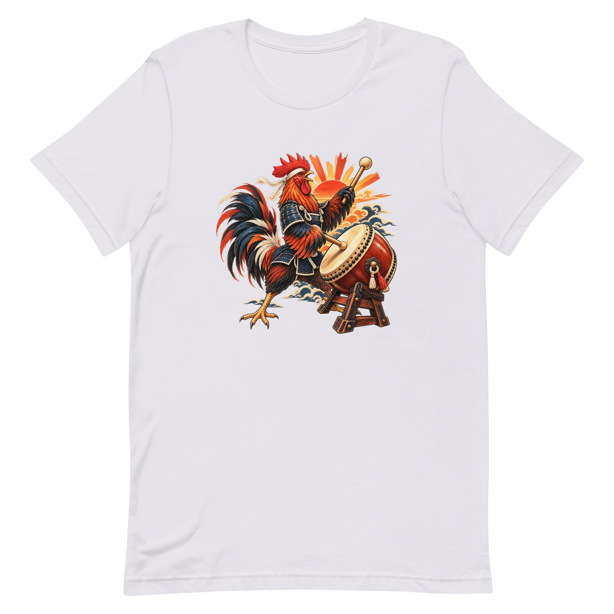Rooster Samurai Taiko Drum Japanese Art, Japanese Art Tee, Mythology Gift - Image 42