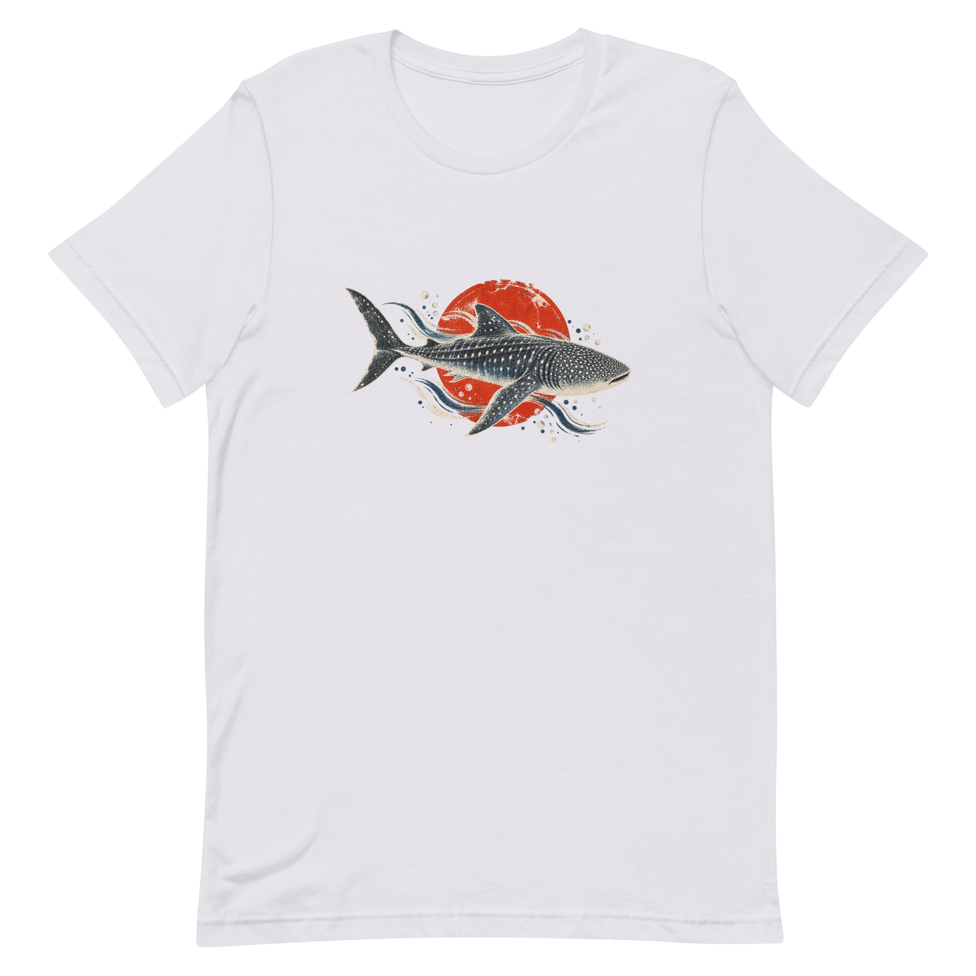 Gyotaku Whale Shark Red Sun Japanese Print, Japanese Art Tee, Mythology Gift - Image 42