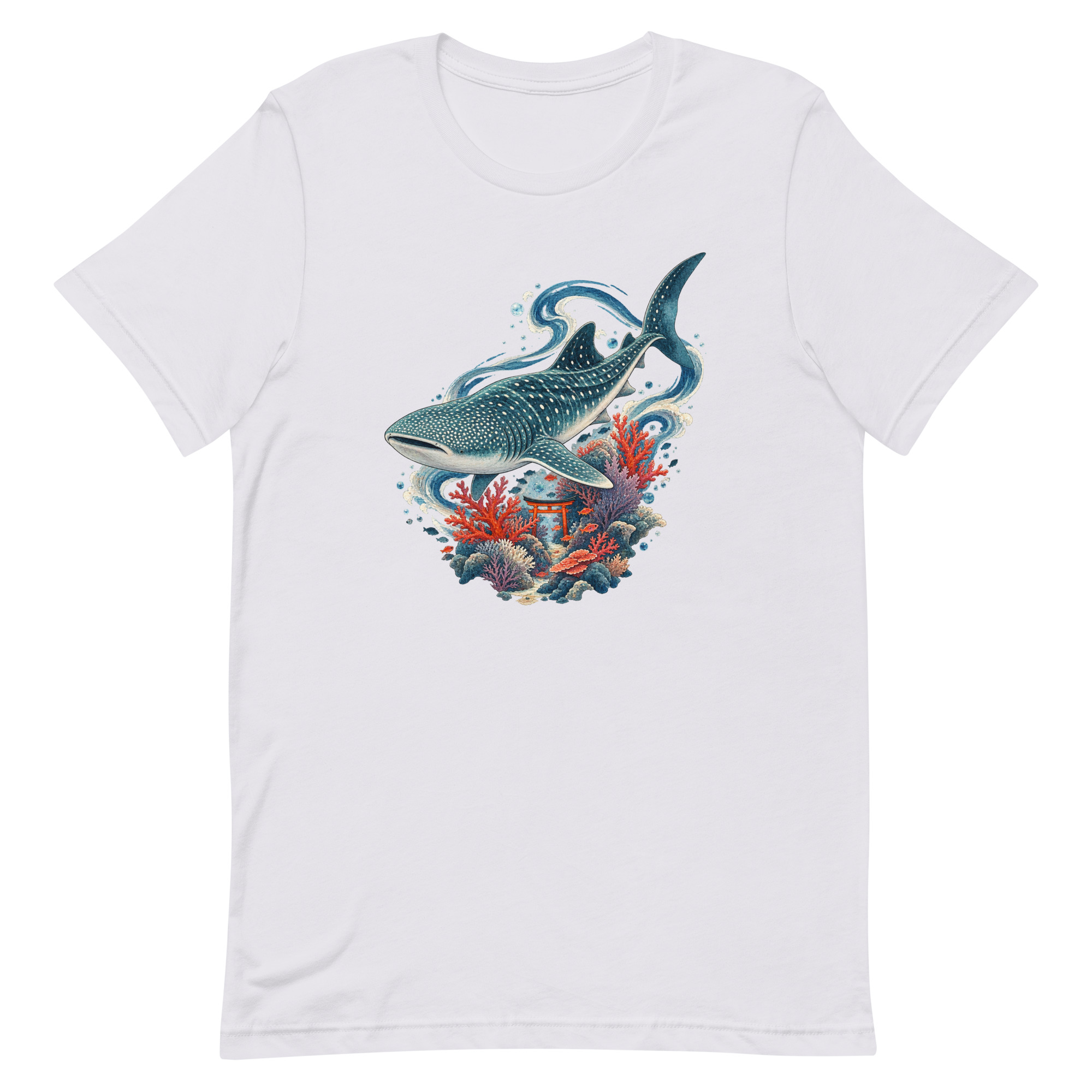 Whale Shark Torii Coral Garden Japanese Art, Japanese Art Tee, Mythology Gift - Image 42