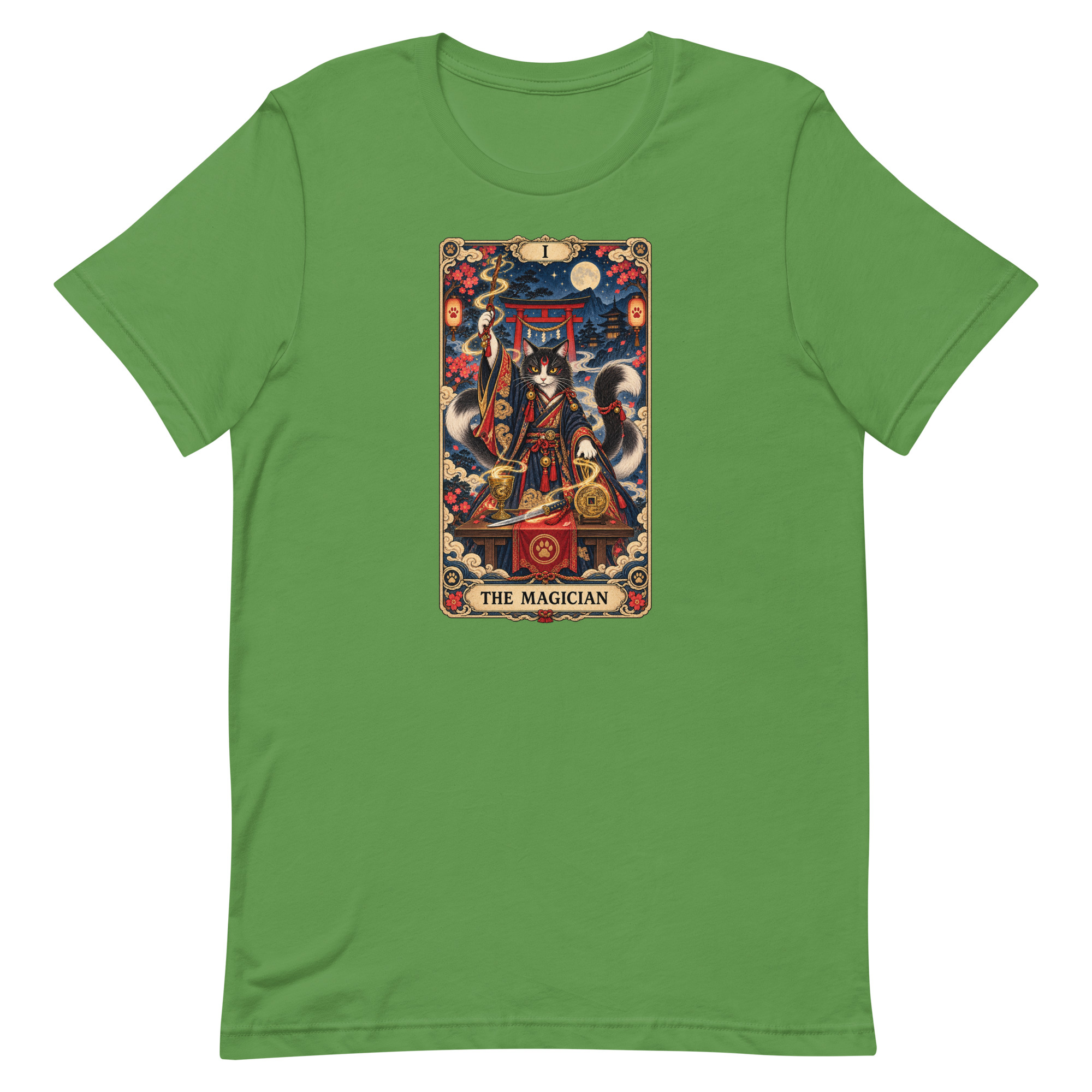 The Magician Bakeneko Cat Tarot Japanese Yokai Art, Japanese Art Tee, Mythology Gift - Image 41