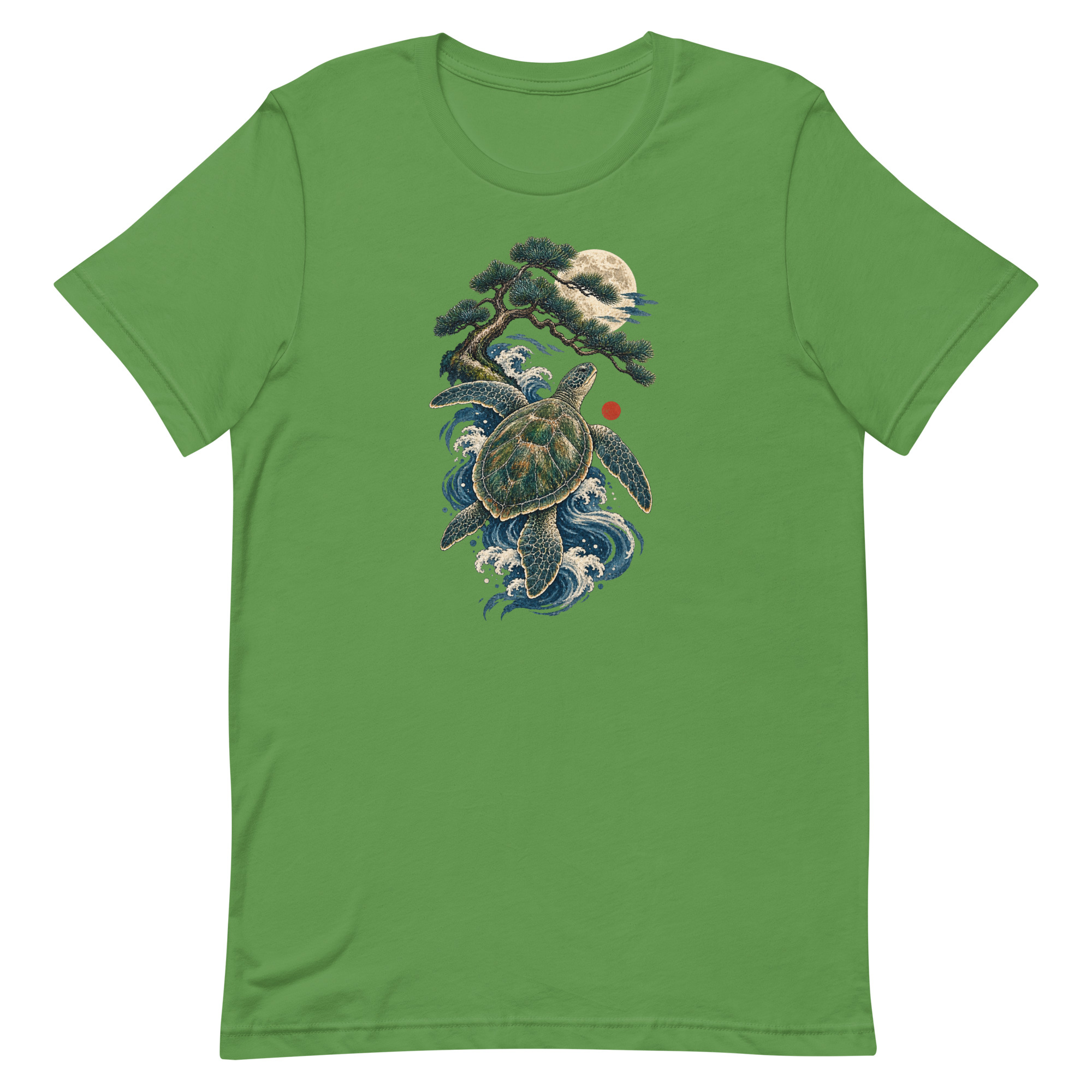Ancient Sea Turtle Pine Moon Japanese Art, Japanese Art Tee, Mythology Gift - Image 41