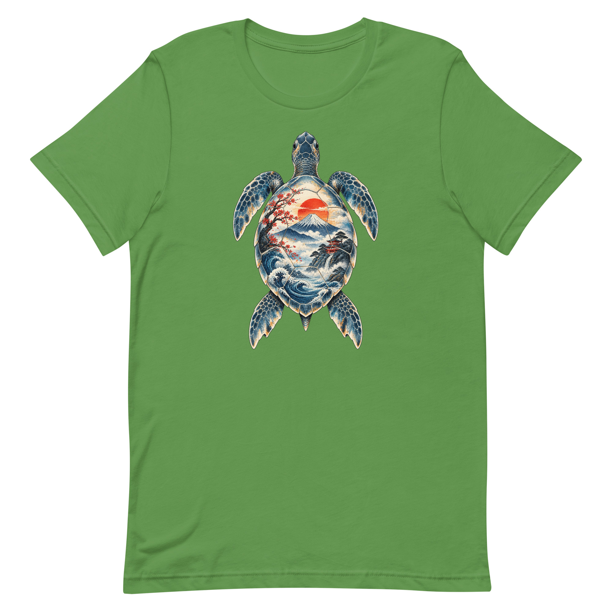 Sea Turtle Mount Fuji Sunrise Japanese Art, Japanese Art Tee, Mythology Gift - Image 43