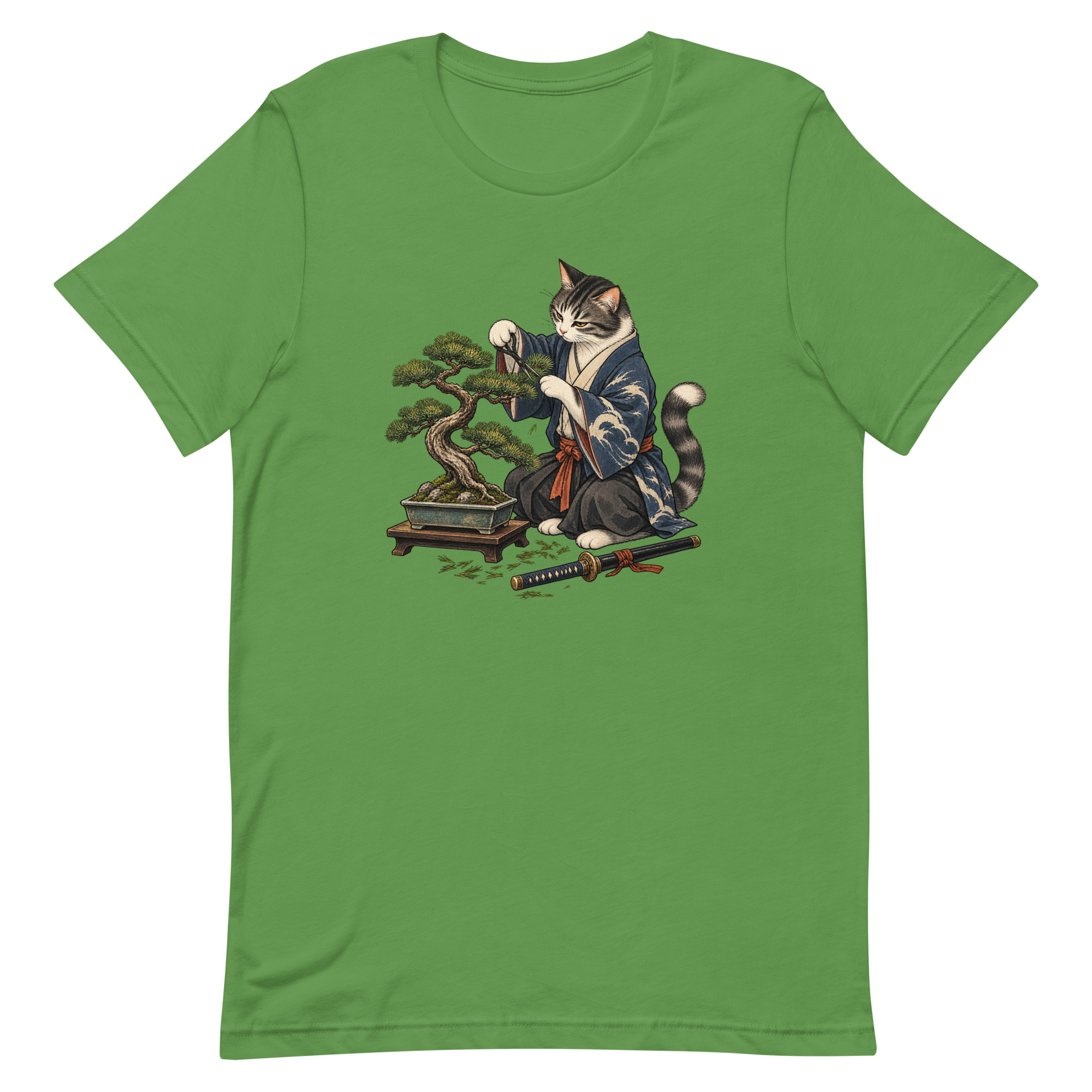 Samurai Cat Bonsai Dojo Japanese Art, Japanese Art Tee, Mythology Gift - Image 43