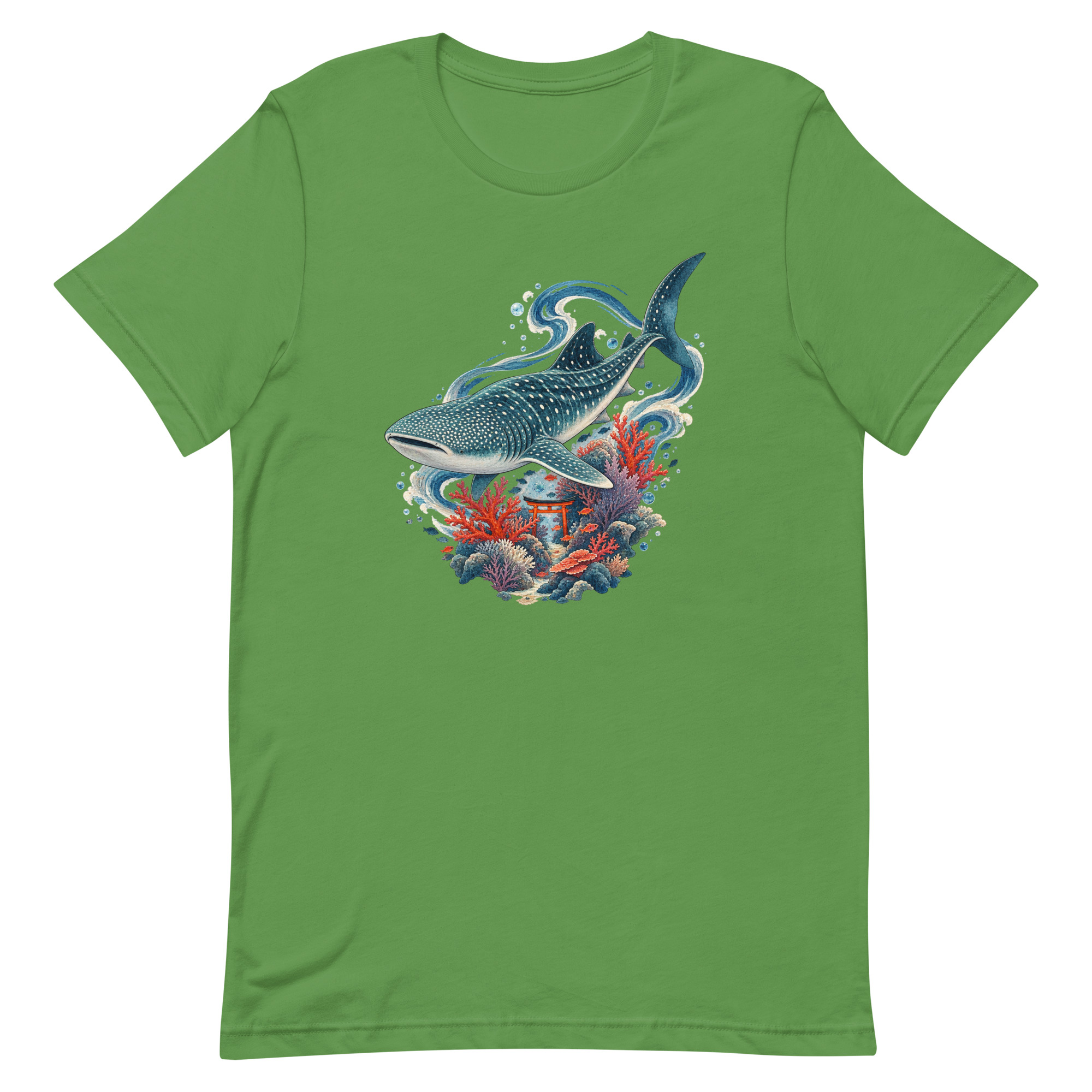 Whale Shark Torii Coral Garden Japanese Art, Japanese Art Tee, Mythology Gift - Image 43