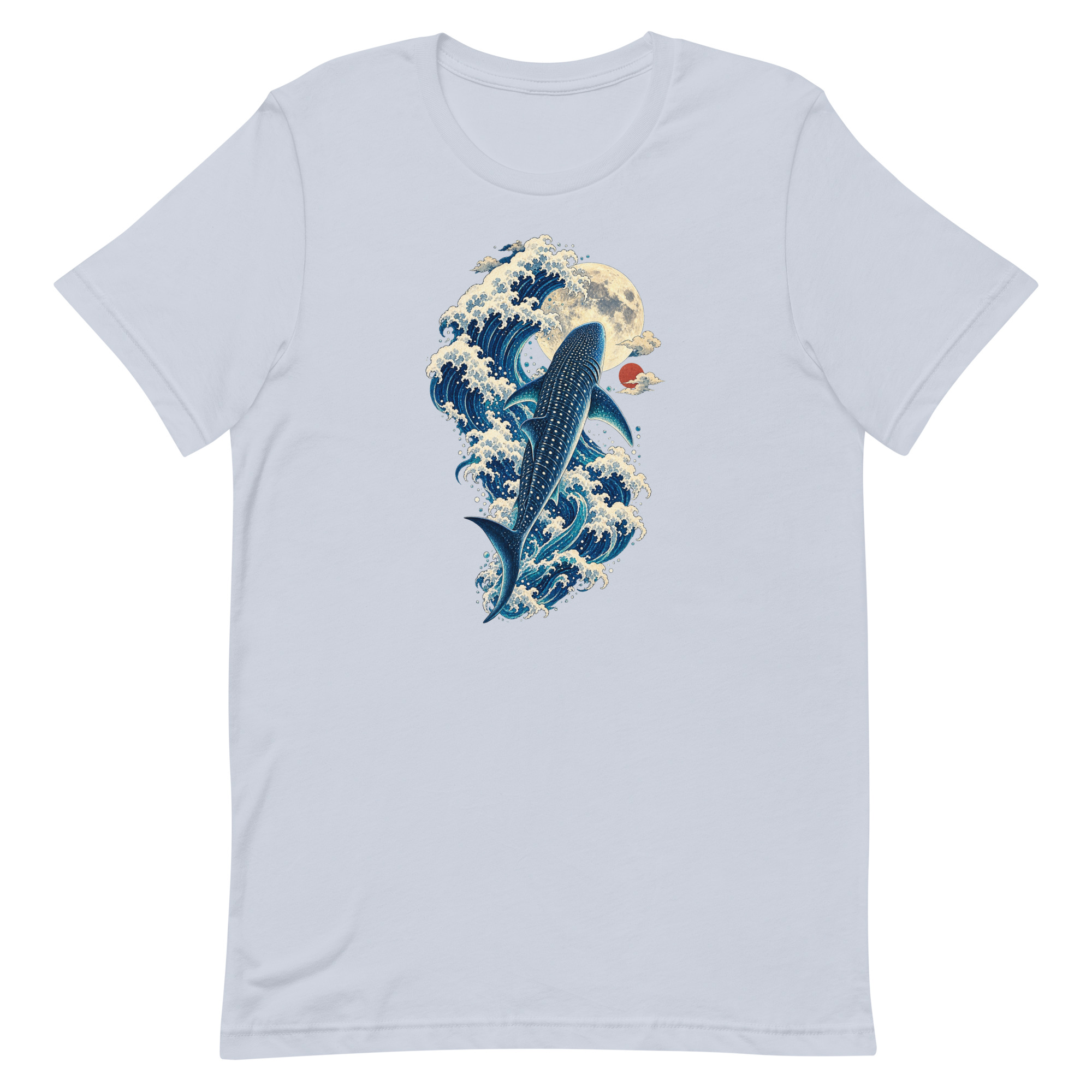 Whale Shark Great Wave Moon Japanese Art, Japanese Art Tee, Mythology Gift - Image 42