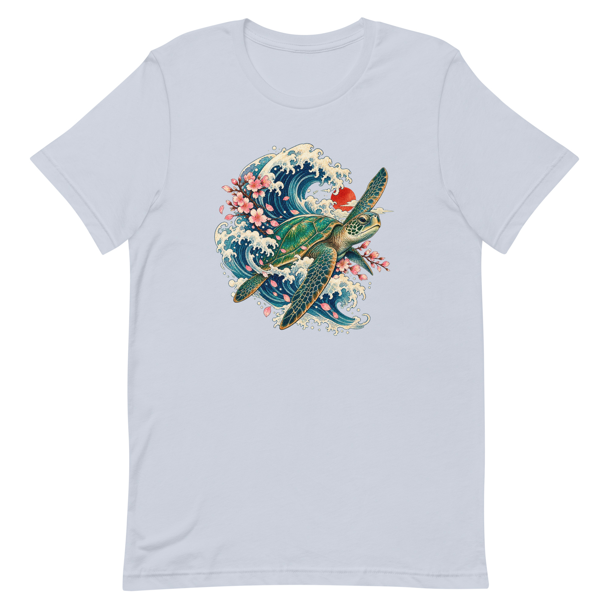 Sea Turtle Great Wave Sakura Japanese Art, Japanese Art Tee, Mythology Gift - Image 44