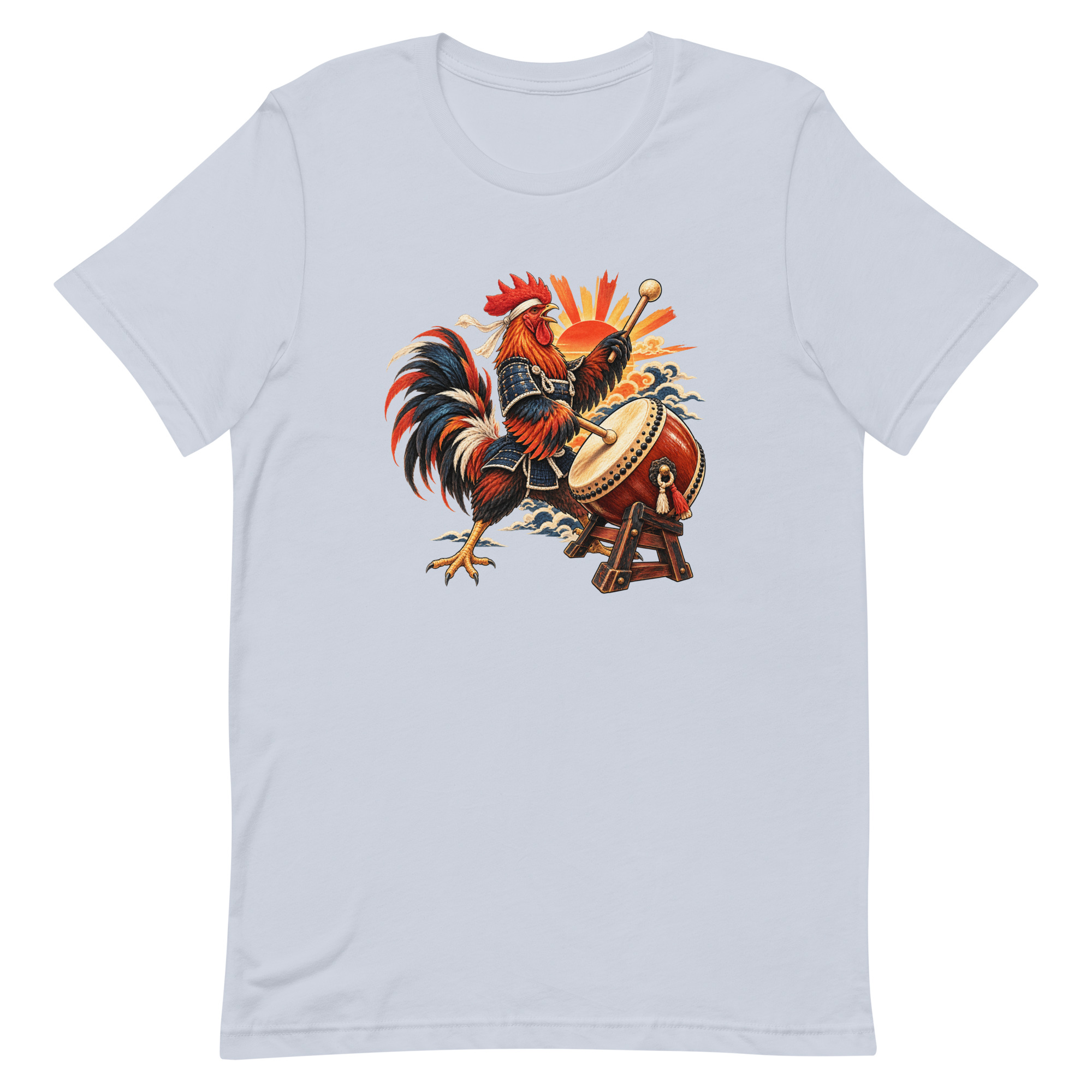 Rooster Samurai Taiko Drum Japanese Art, Japanese Art Tee, Mythology Gift - Image 44