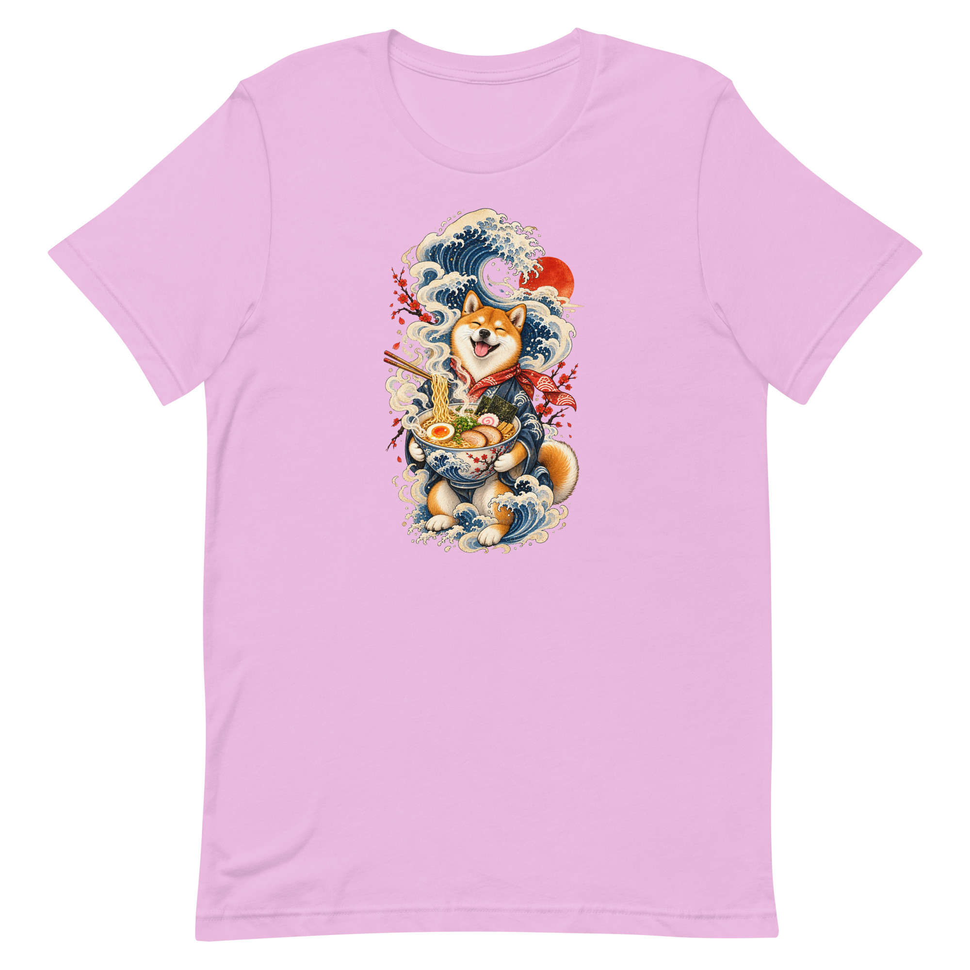 Shiba Inu Ramen Great Wave Japanese Food Art, Japanese Art Tee, Mythology Gift - Image 43