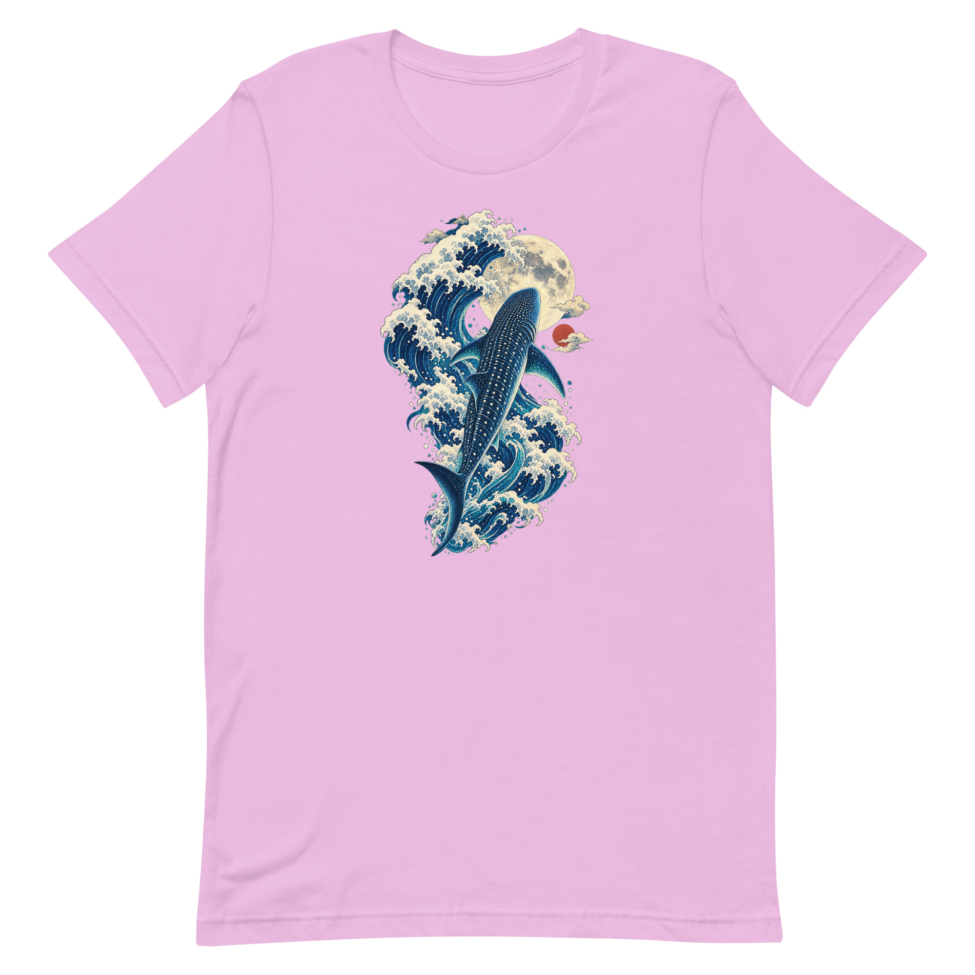 Whale Shark Great Wave Moon Japanese Art, Japanese Art Tee, Mythology Gift - Image 43