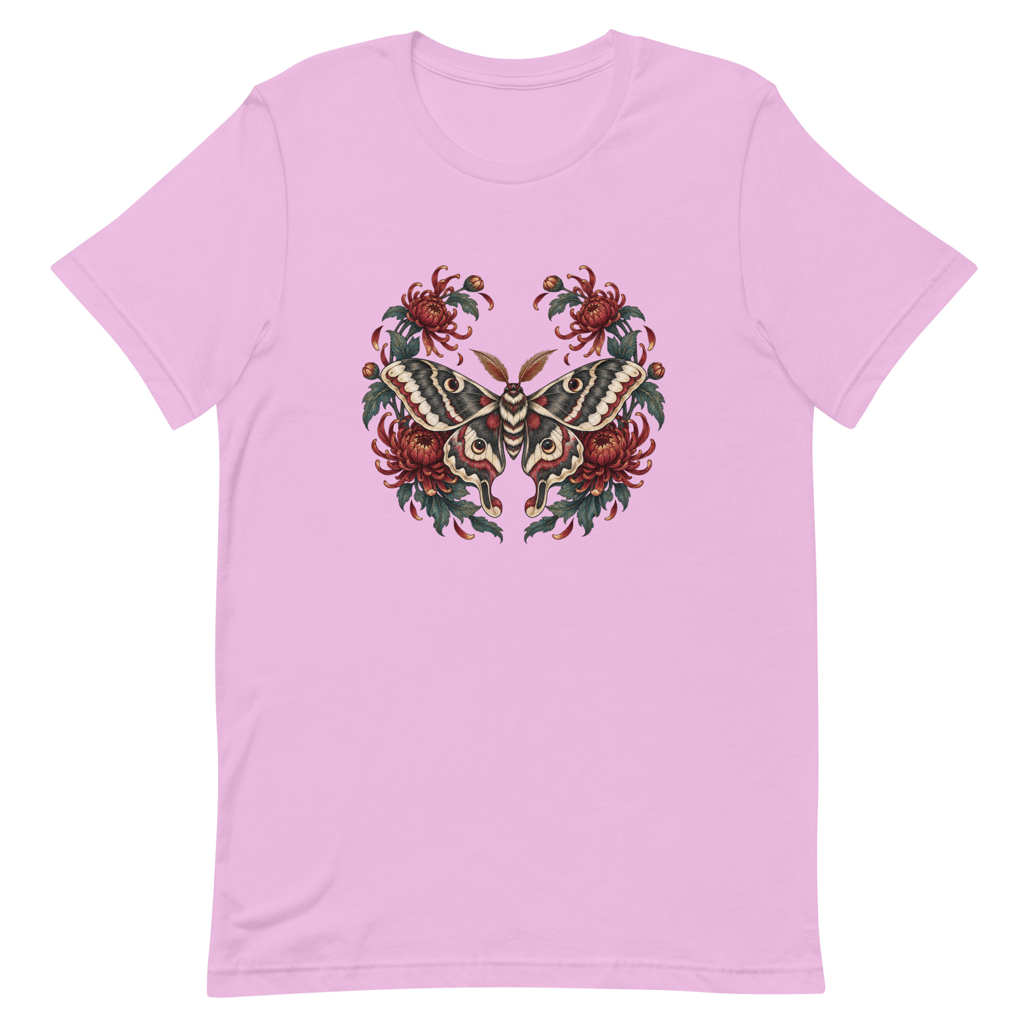 Japanese Moth Chrysanthemum Enso Ink Art, Japanese Art Tee, Mythology Gift - Image 45