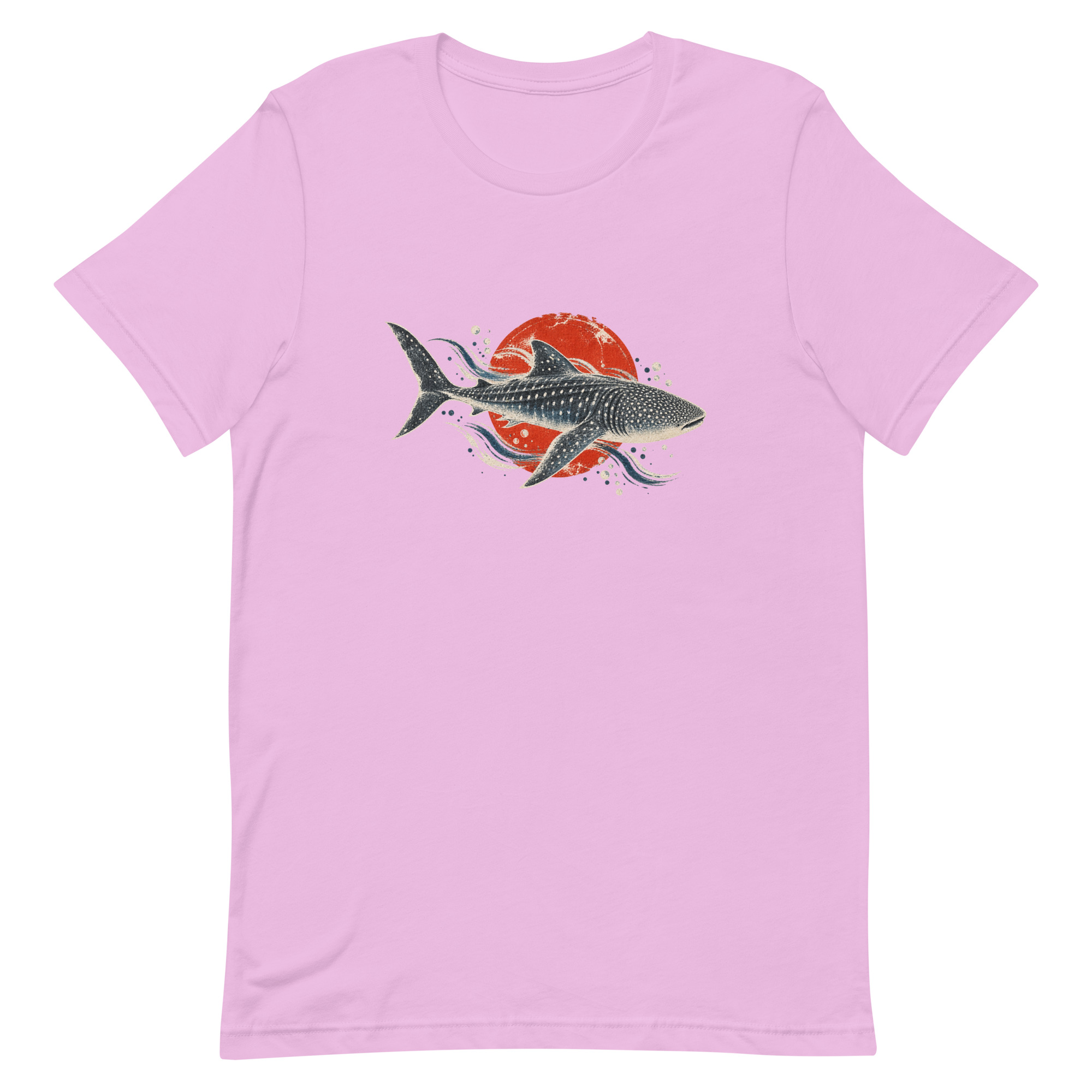 Gyotaku Whale Shark Red Sun Japanese Print, Japanese Art Tee, Mythology Gift - Image 45