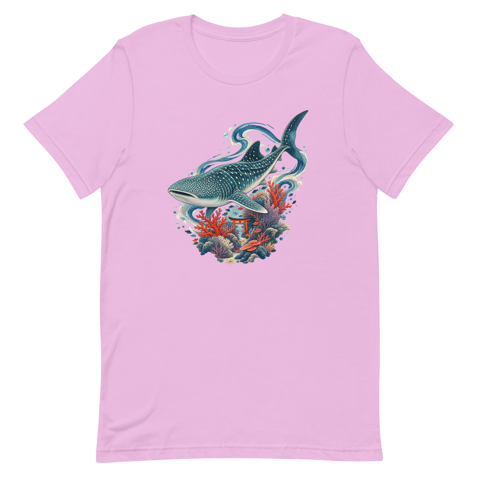 Whale Shark Torii Coral Garden Japanese Art, Japanese Art Tee, Mythology Gift - Image 45