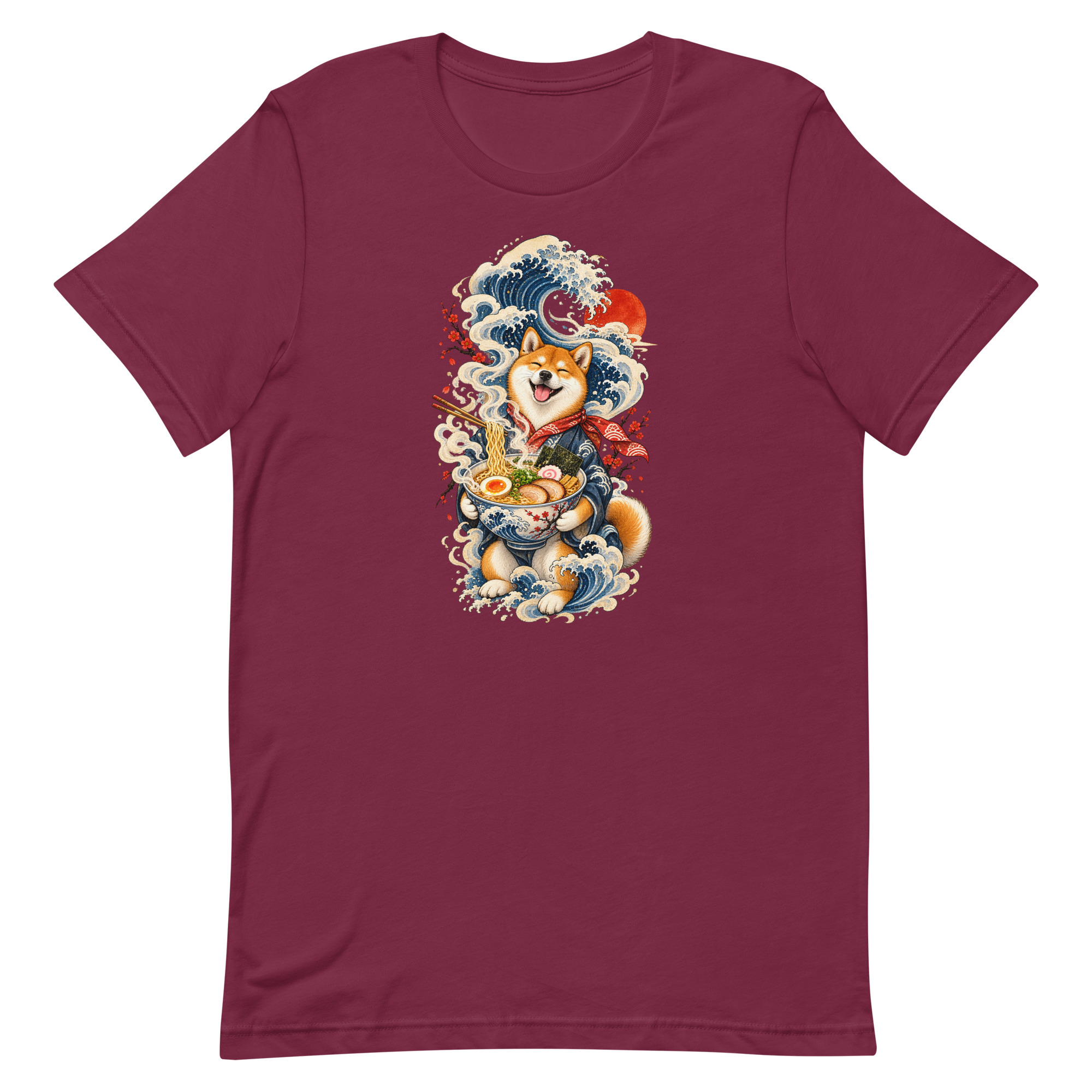 Shiba Inu Ramen Great Wave Japanese Food Art, Japanese Art Tee, Mythology Gift - Image 44