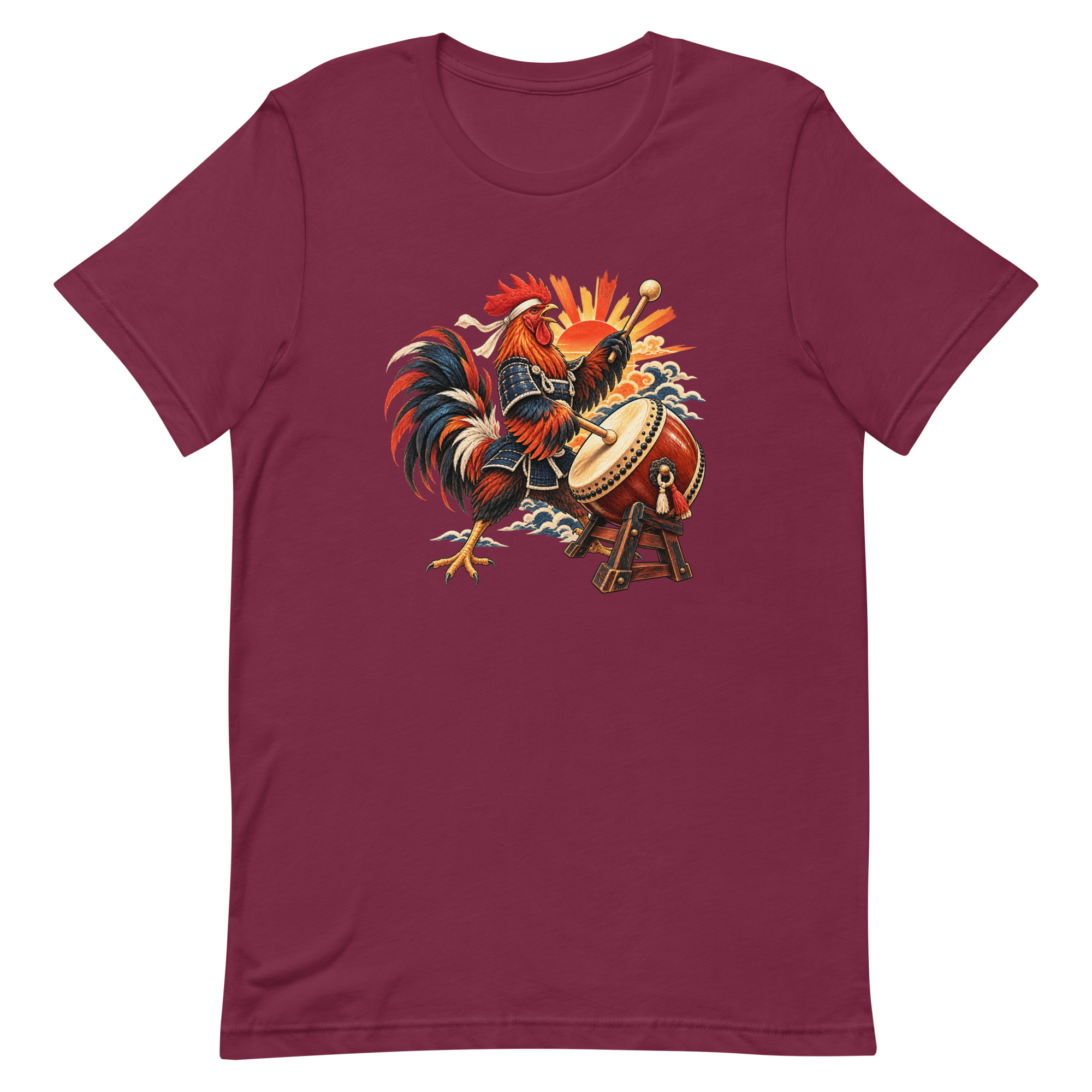 Rooster Samurai Taiko Drum Japanese Art, Japanese Art Tee, Mythology Gift - Image 46