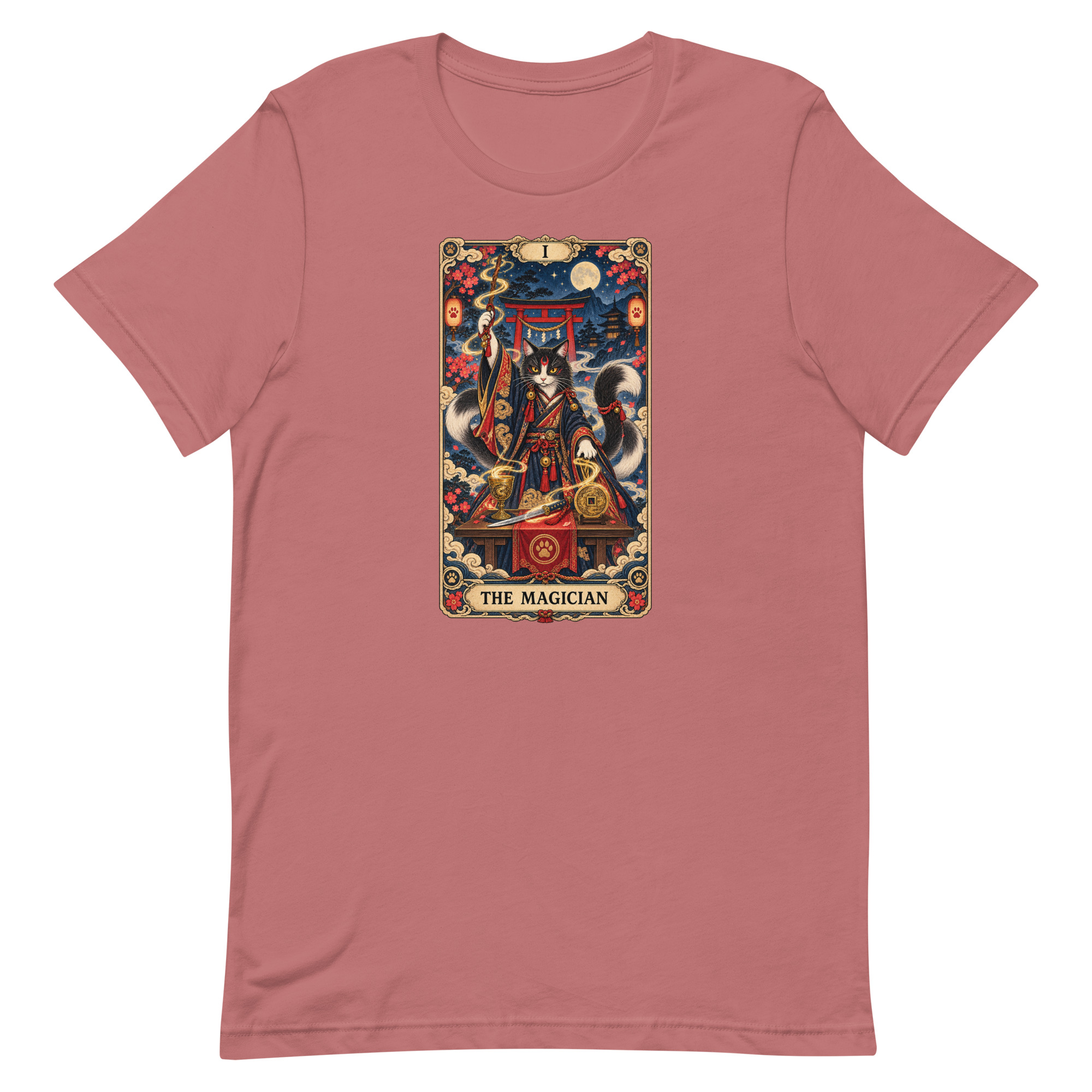 The Magician Bakeneko Cat Tarot Japanese Yokai Art, Japanese Art Tee, Mythology Gift - Image 45