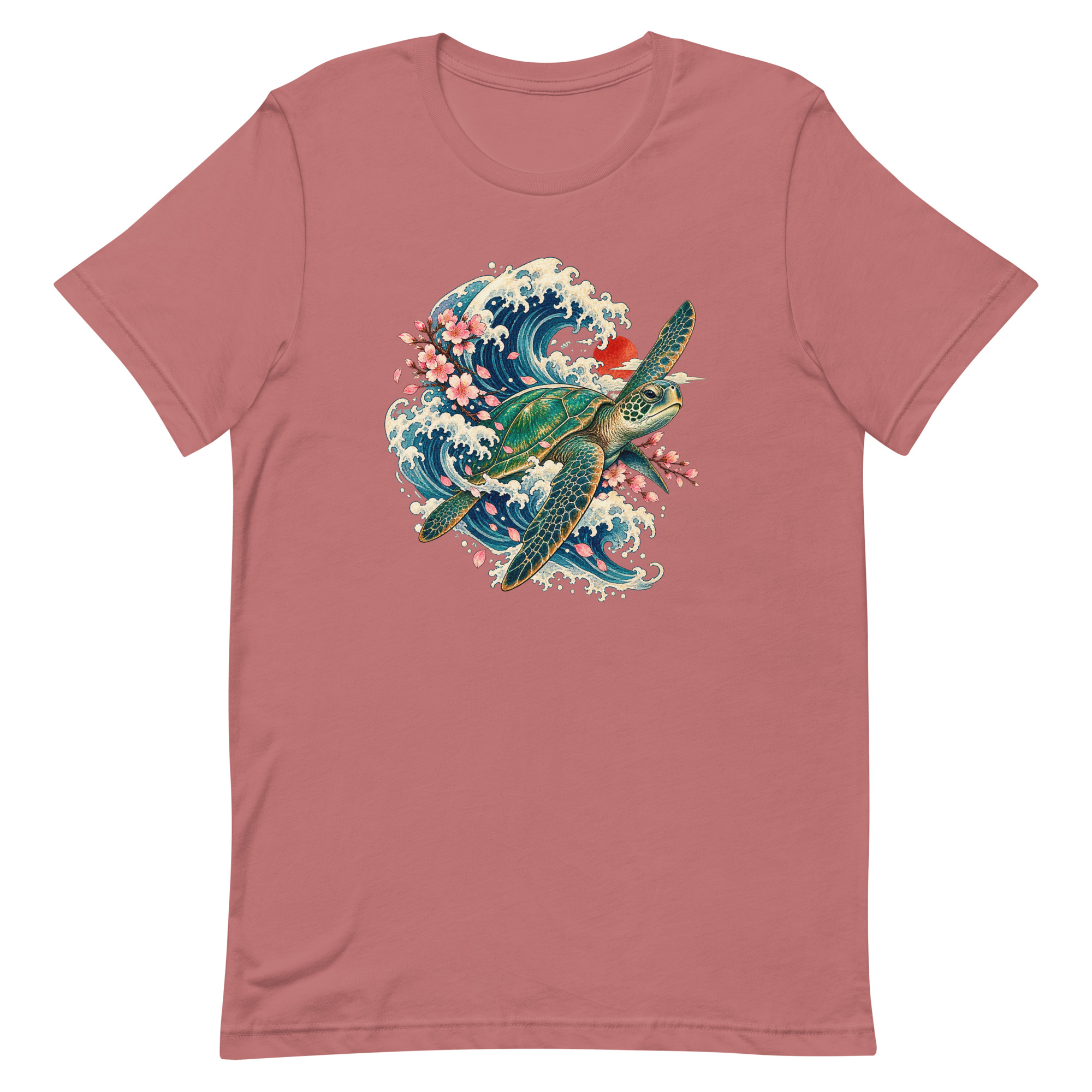 Sea Turtle Great Wave Sakura Japanese Art, Japanese Art Tee, Mythology Gift - Image 47