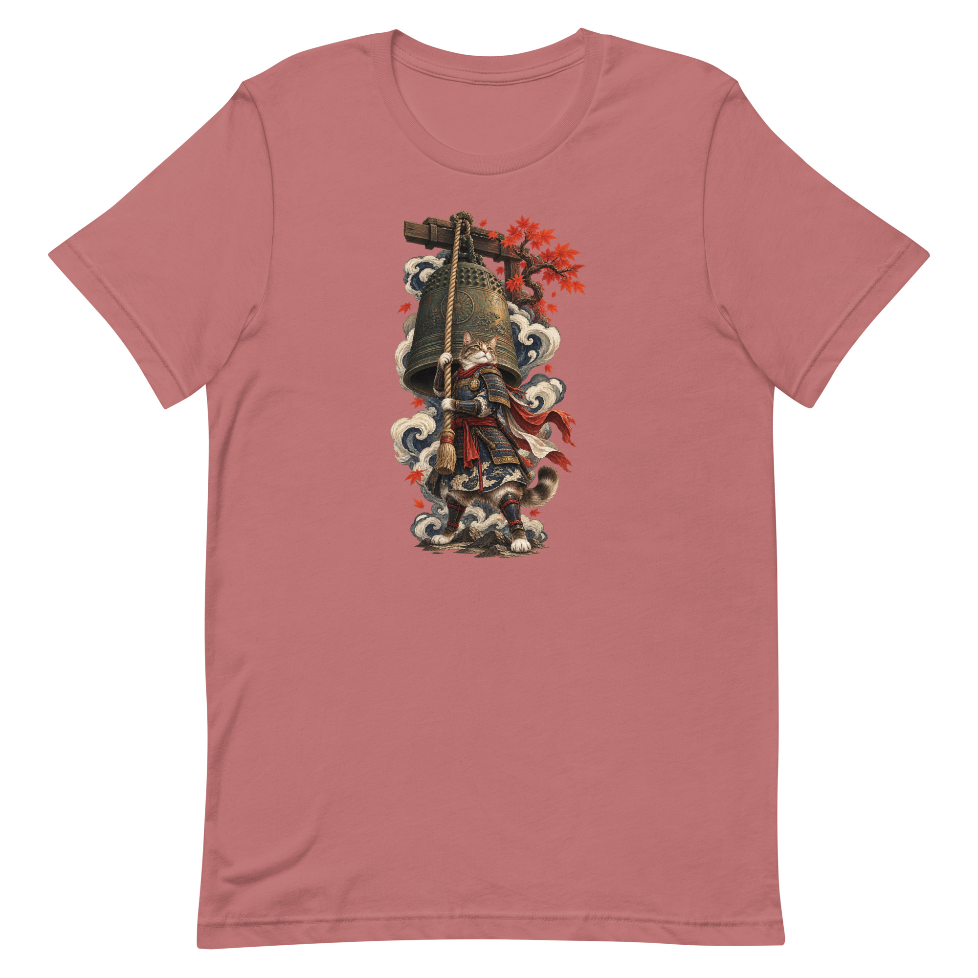 Samurai Cat Temple Bell Guardian Japanese Art, Japanese Art Tee, Mythology Gift - Image 47