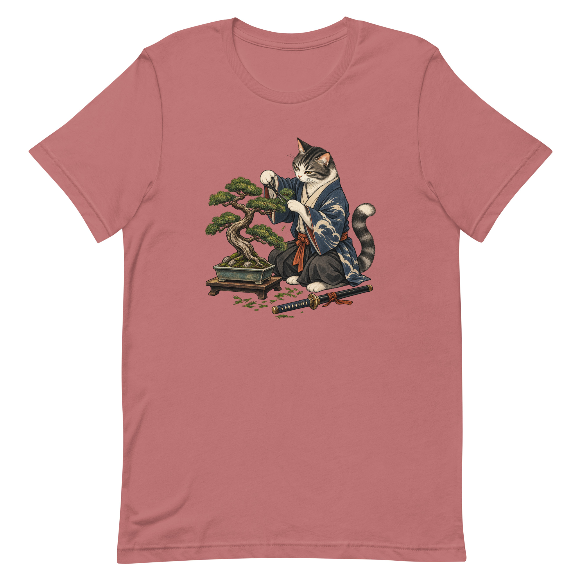 Samurai Cat Bonsai Dojo Japanese Art, Japanese Art Tee, Mythology Gift - Image 47