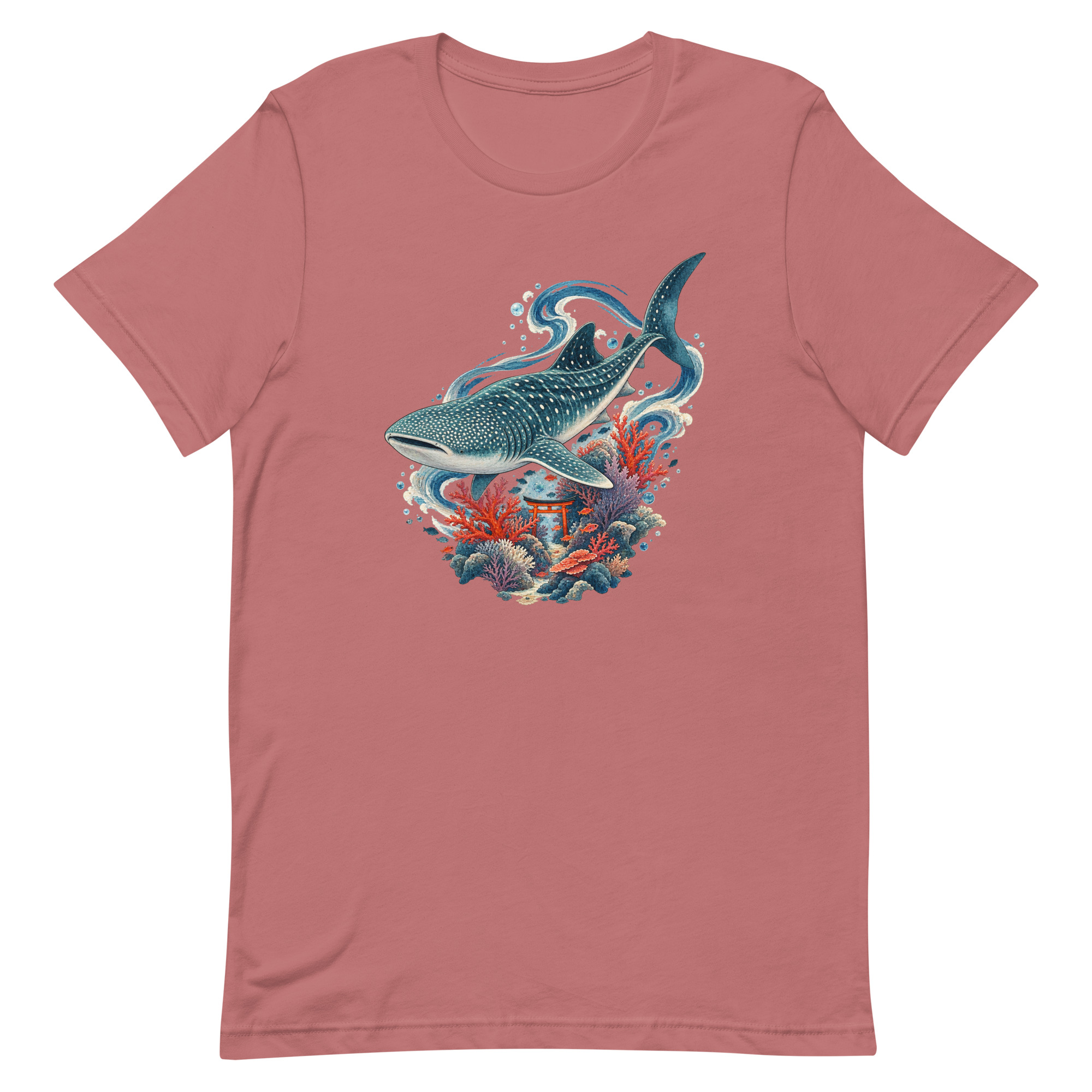 Whale Shark Torii Coral Garden Japanese Art, Japanese Art Tee, Mythology Gift - Image 47