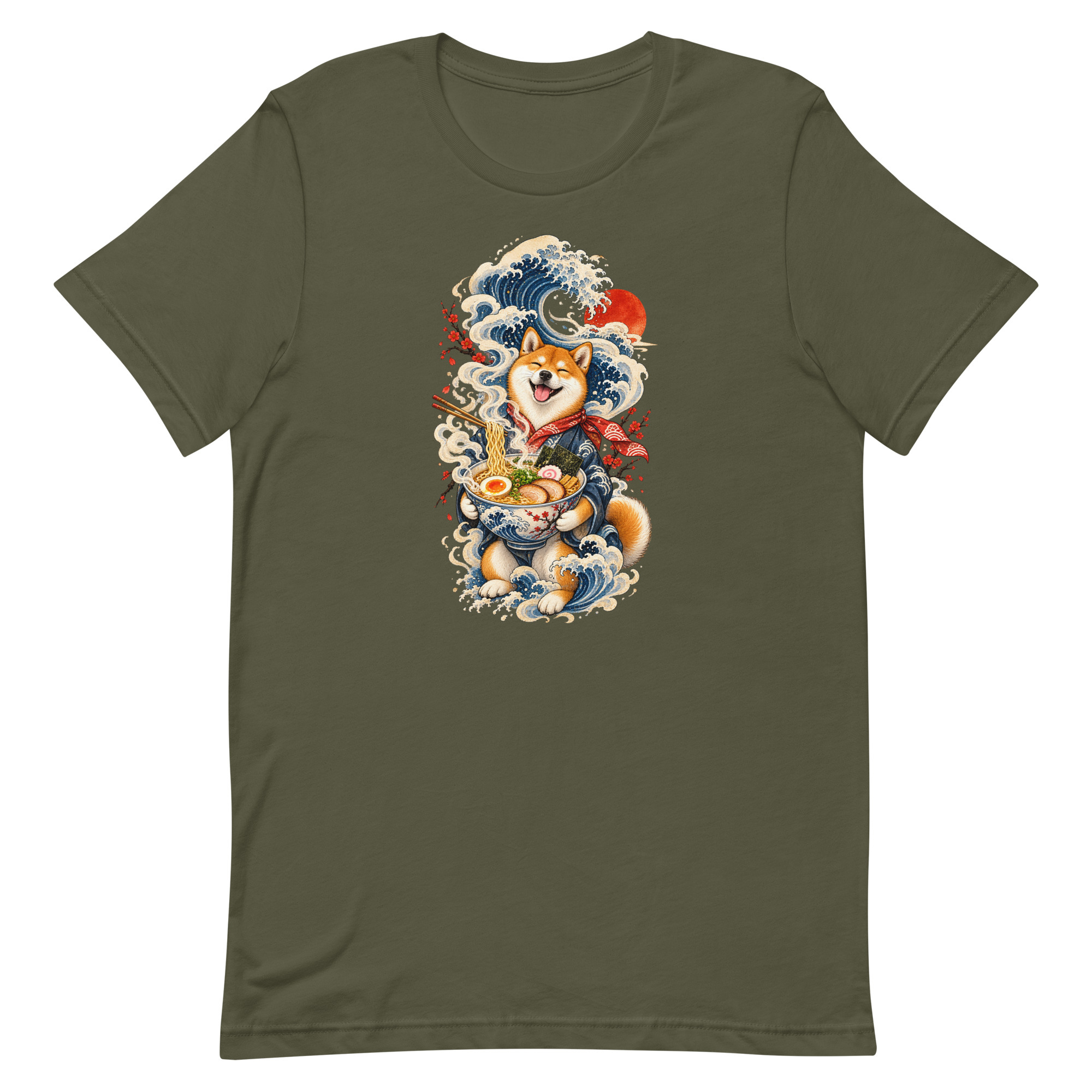 Shiba Inu Ramen Great Wave Japanese Food Art, Japanese Art Tee, Mythology Gift - Image 46