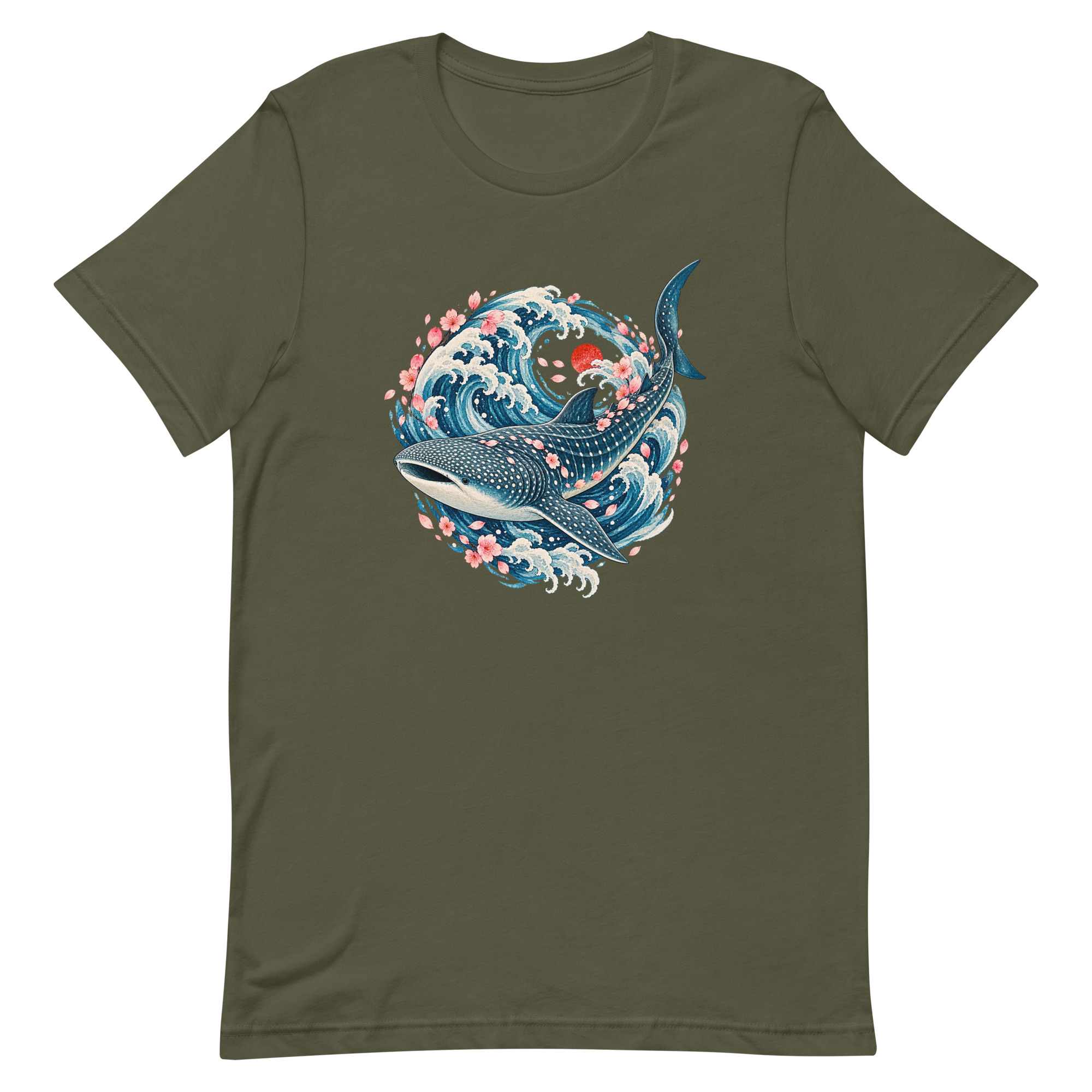 Whale Shark Sakura Current Japanese Art, Japanese Art Tee, Mythology Gift - Image 48