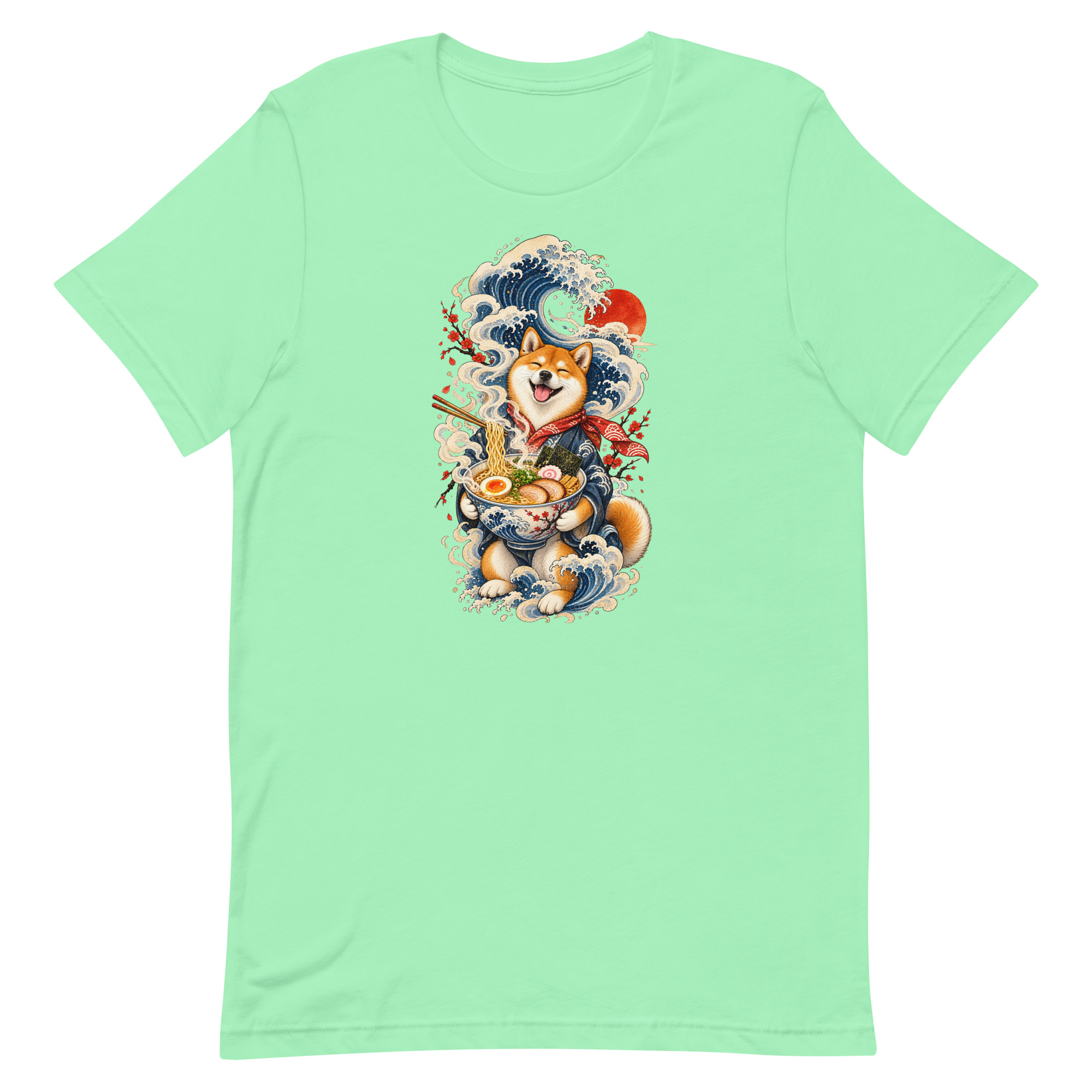 Shiba Inu Ramen Great Wave Japanese Food Art, Japanese Art Tee, Mythology Gift - Image 81