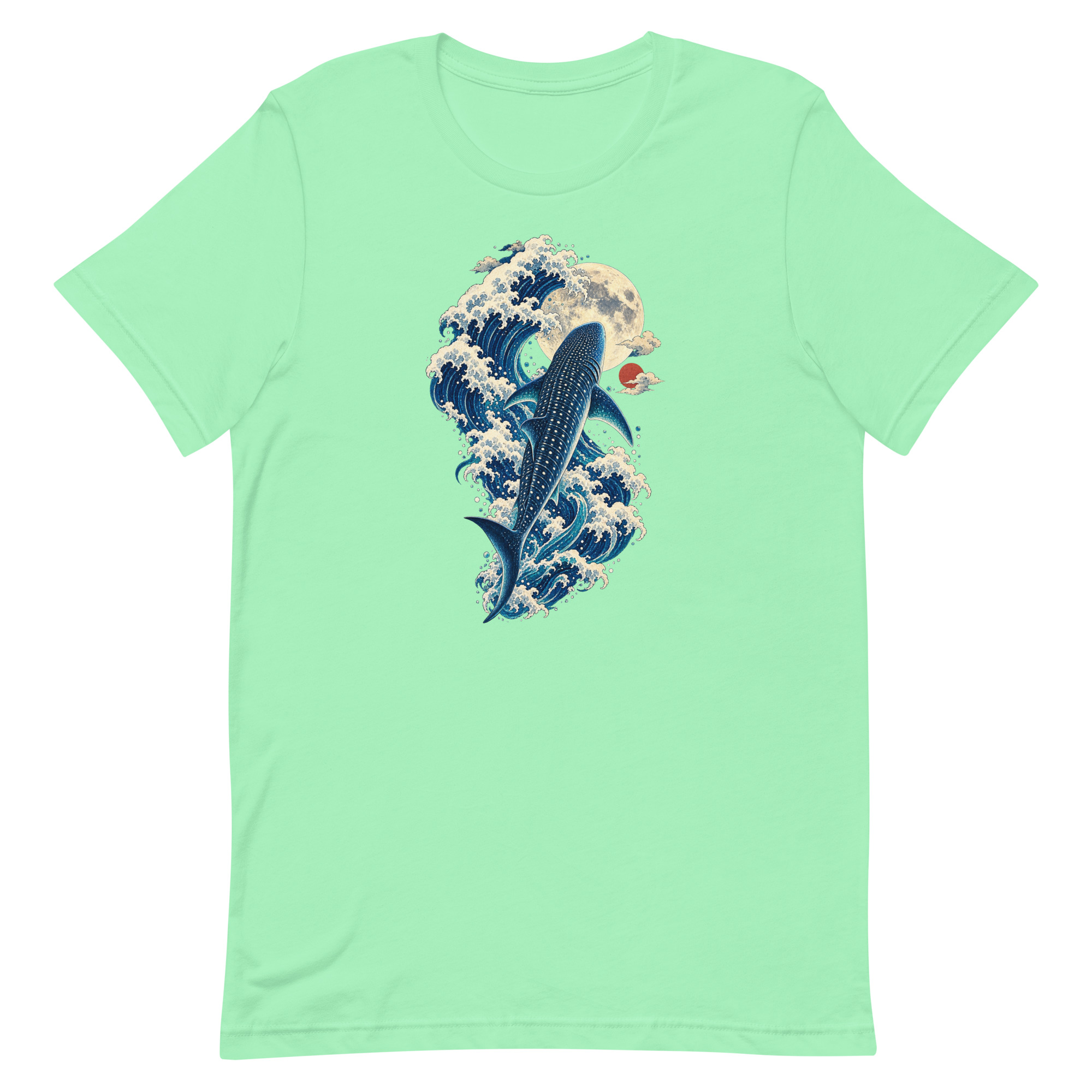 Whale Shark Great Wave Moon Japanese Art, Japanese Art Tee, Mythology Gift - Image 81
