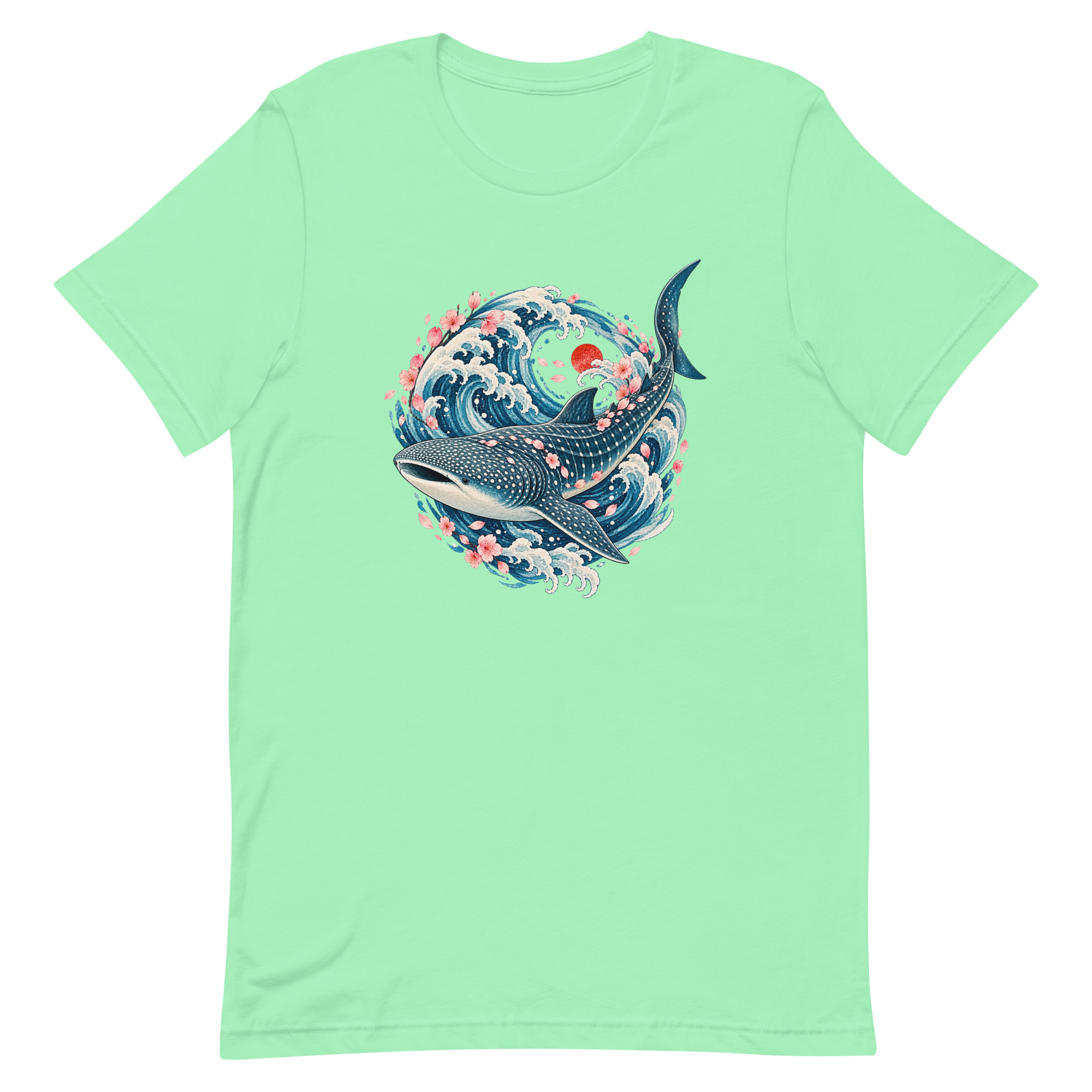 Whale Shark Sakura Current Japanese Art, Japanese Art Tee, Mythology Gift - Image 83