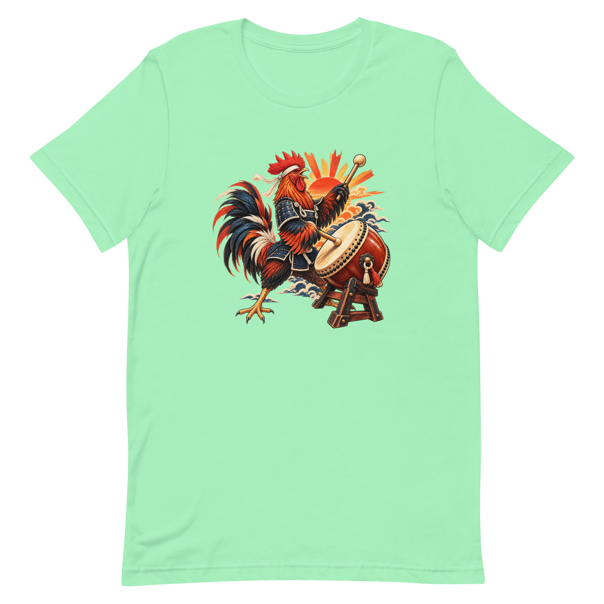 Rooster Samurai Taiko Drum Japanese Art, Japanese Art Tee, Mythology Gift - Image 83