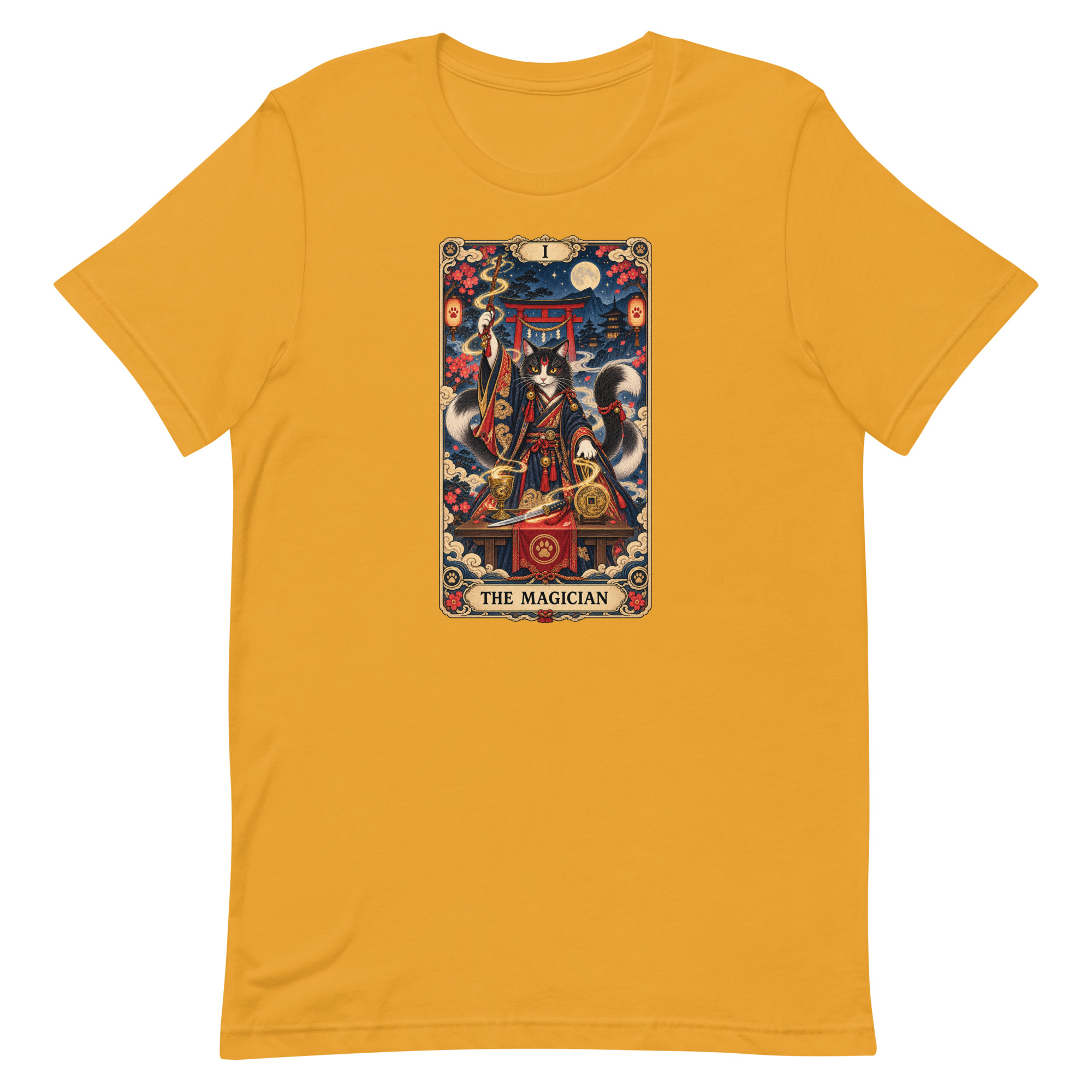 The Magician Bakeneko Cat Tarot Japanese Yokai Art, Japanese Art Tee, Mythology Gift - Image 47