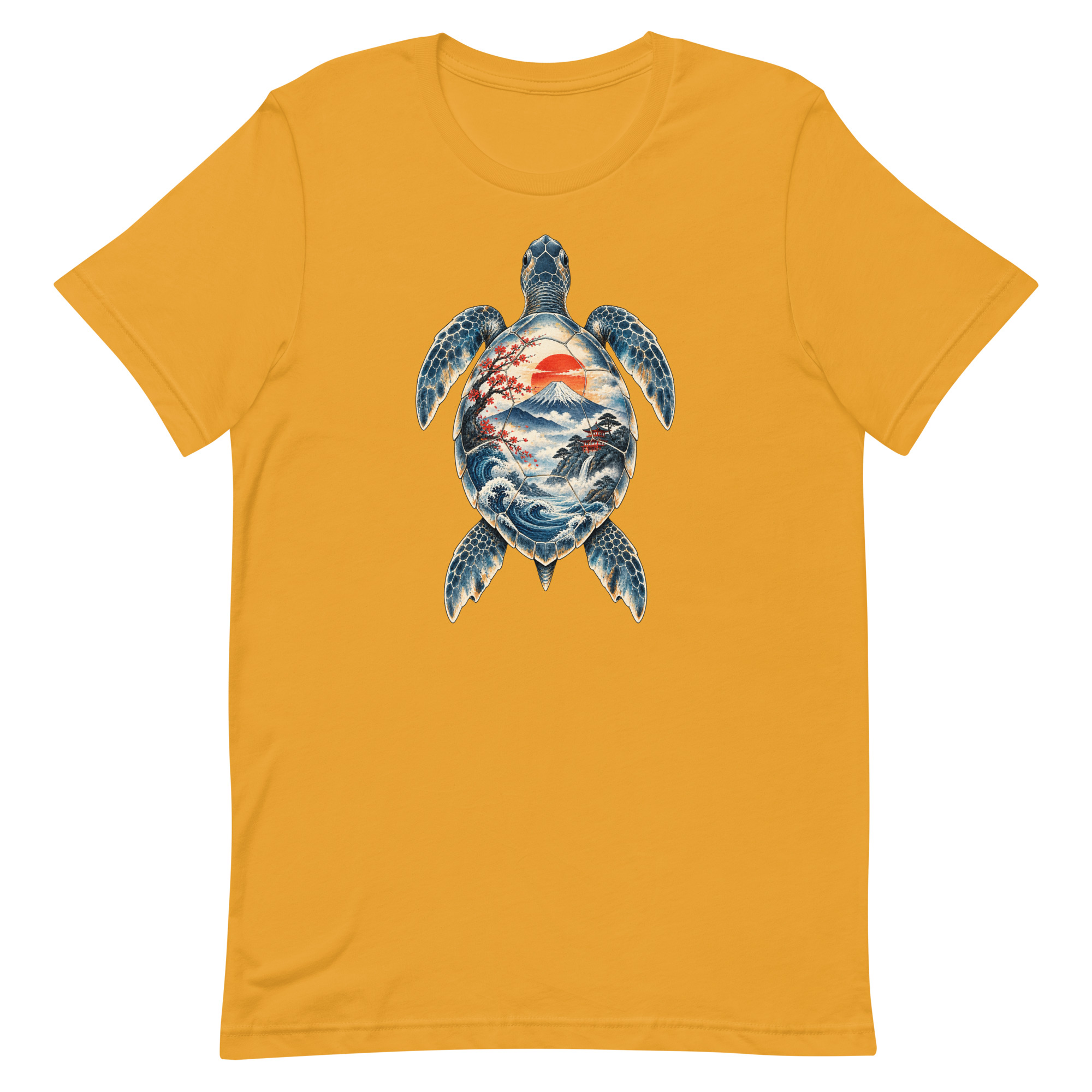 Sea Turtle Mount Fuji Sunrise Japanese Art, Japanese Art Tee, Mythology Gift - Image 49