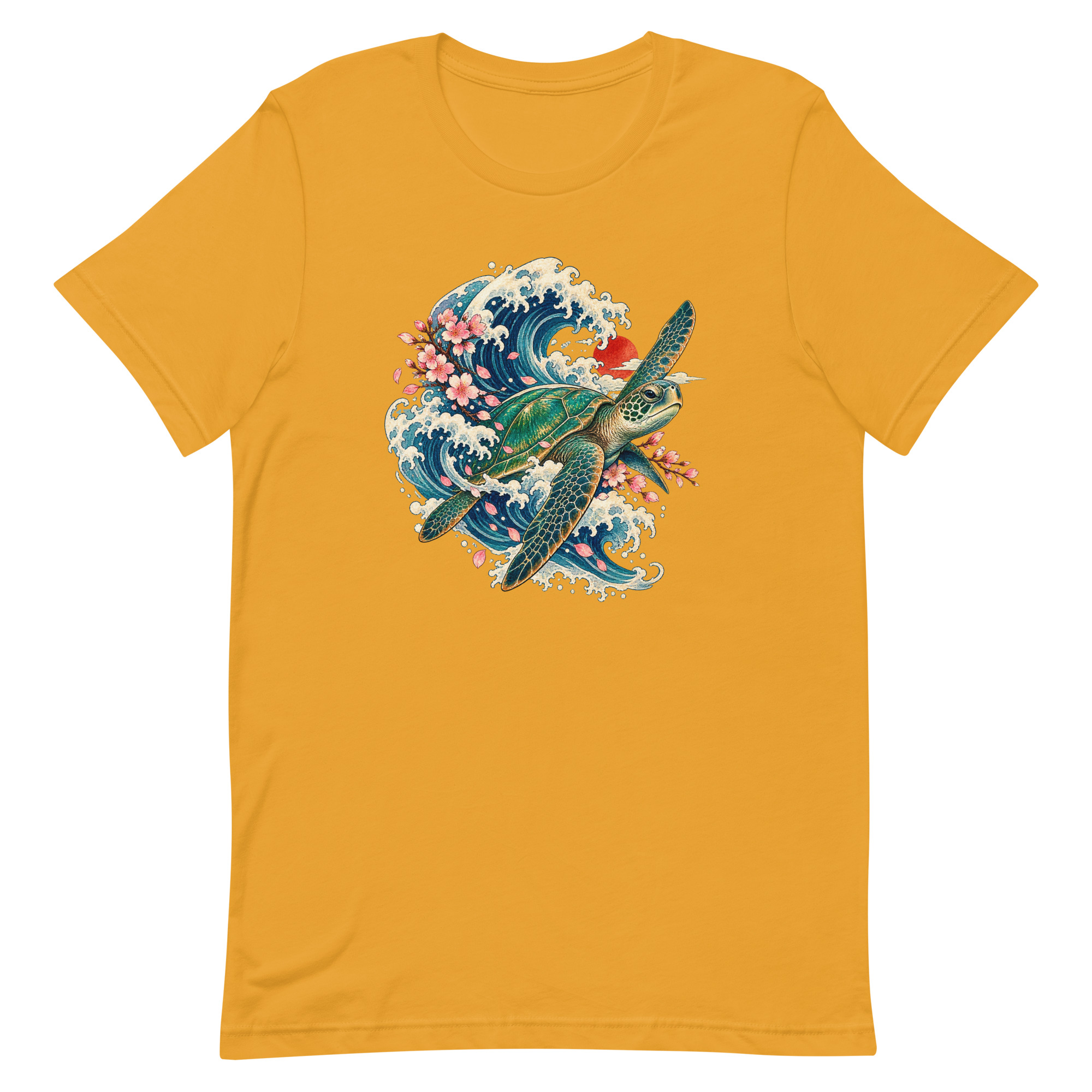 Sea Turtle Great Wave Sakura Japanese Art, Japanese Art Tee, Mythology Gift - Image 49