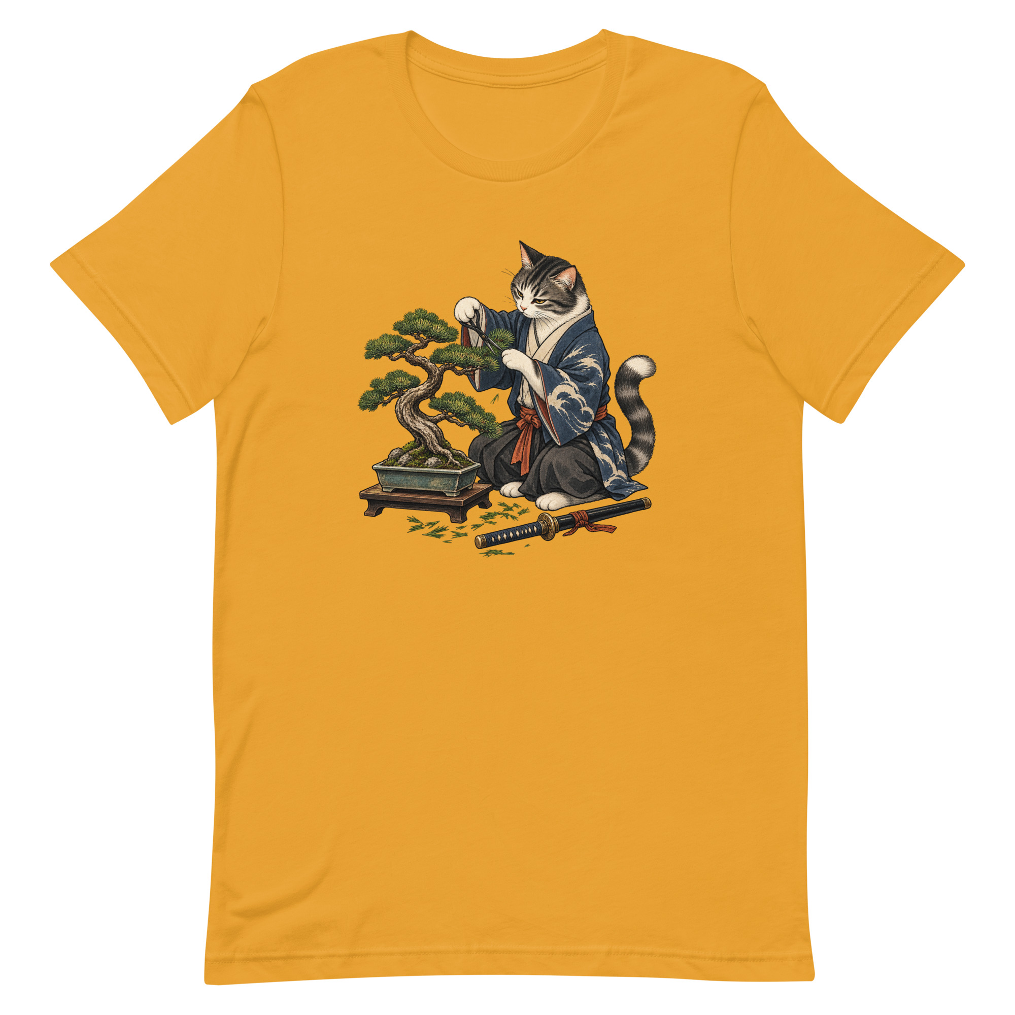 Samurai Cat Bonsai Dojo Japanese Art, Japanese Art Tee, Mythology Gift - Image 49