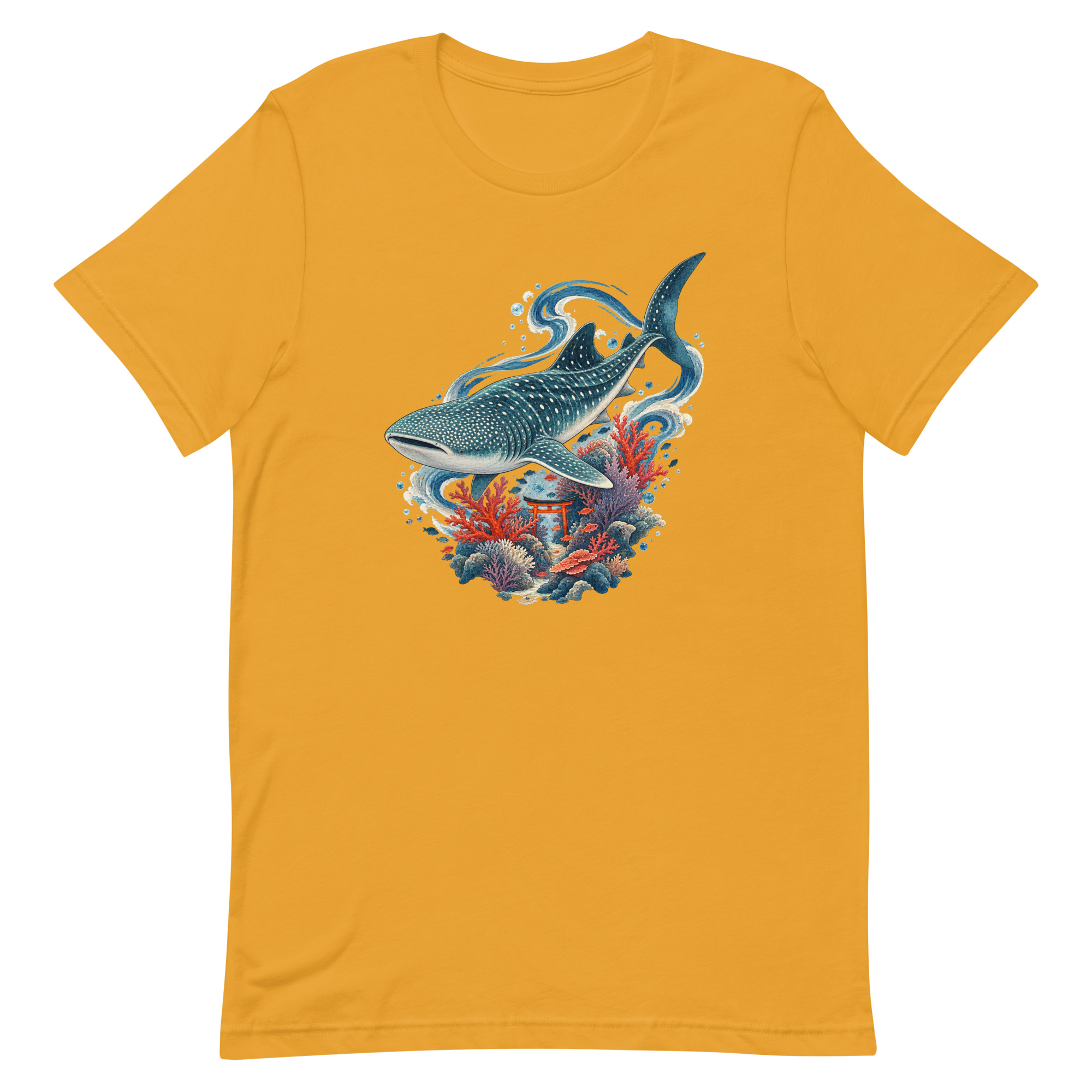 Whale Shark Torii Coral Garden Japanese Art, Japanese Art Tee, Mythology Gift - Image 49
