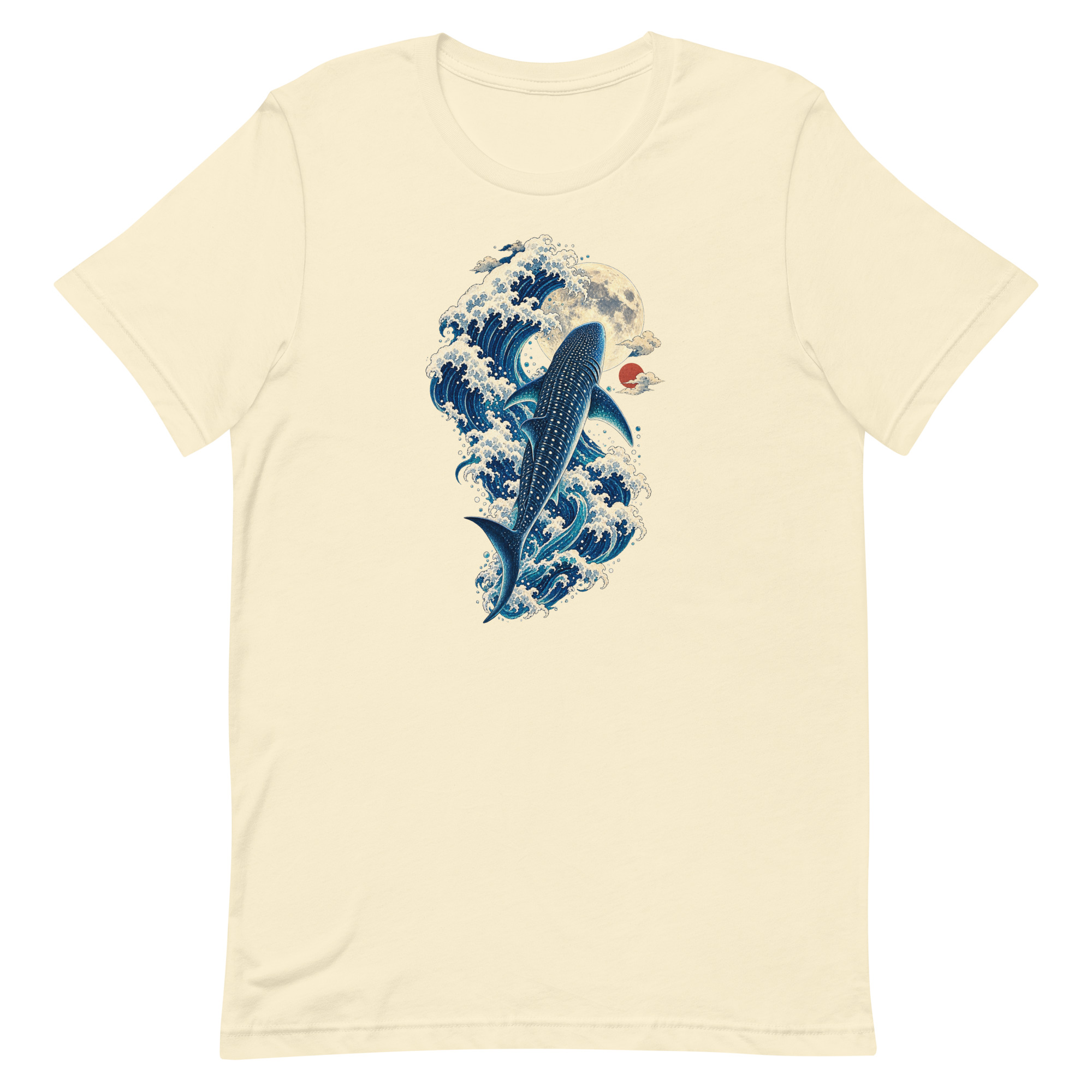 Whale Shark Great Wave Moon Japanese Art, Japanese Art Tee, Mythology Gift - Image 48