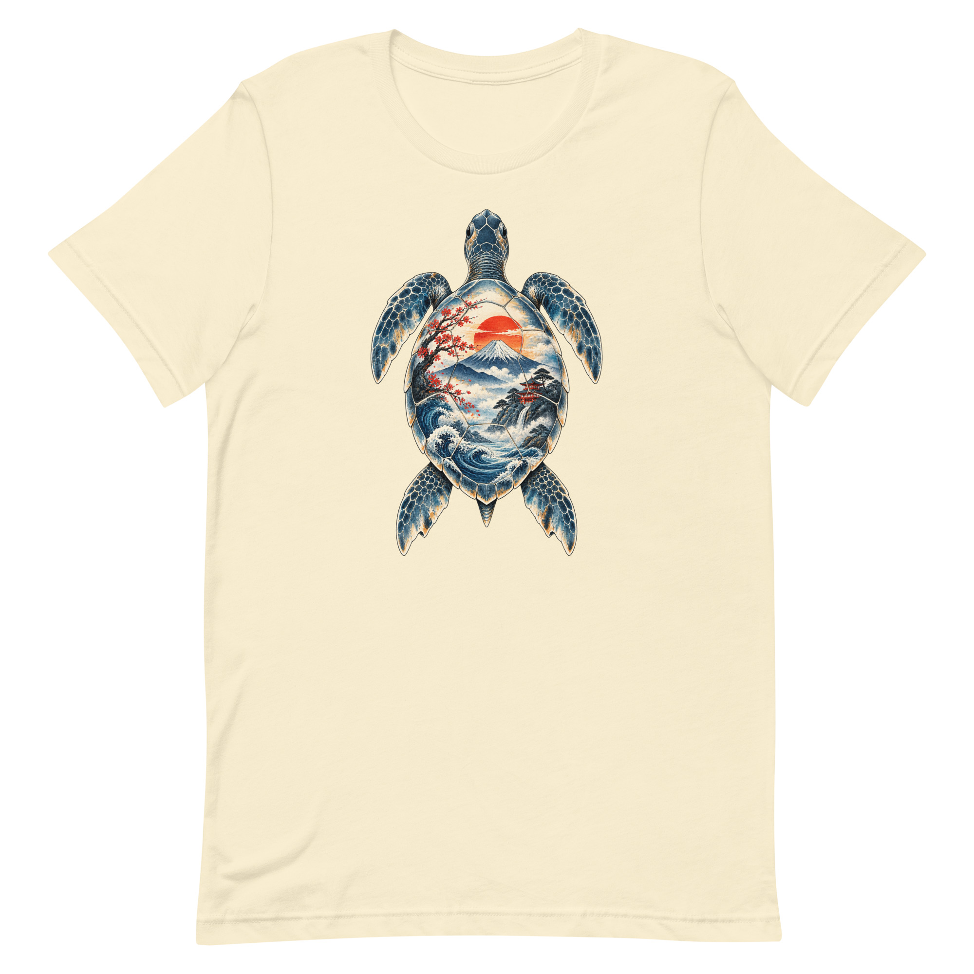 Sea Turtle Mount Fuji Sunrise Japanese Art, Japanese Art Tee, Mythology Gift - Image 50