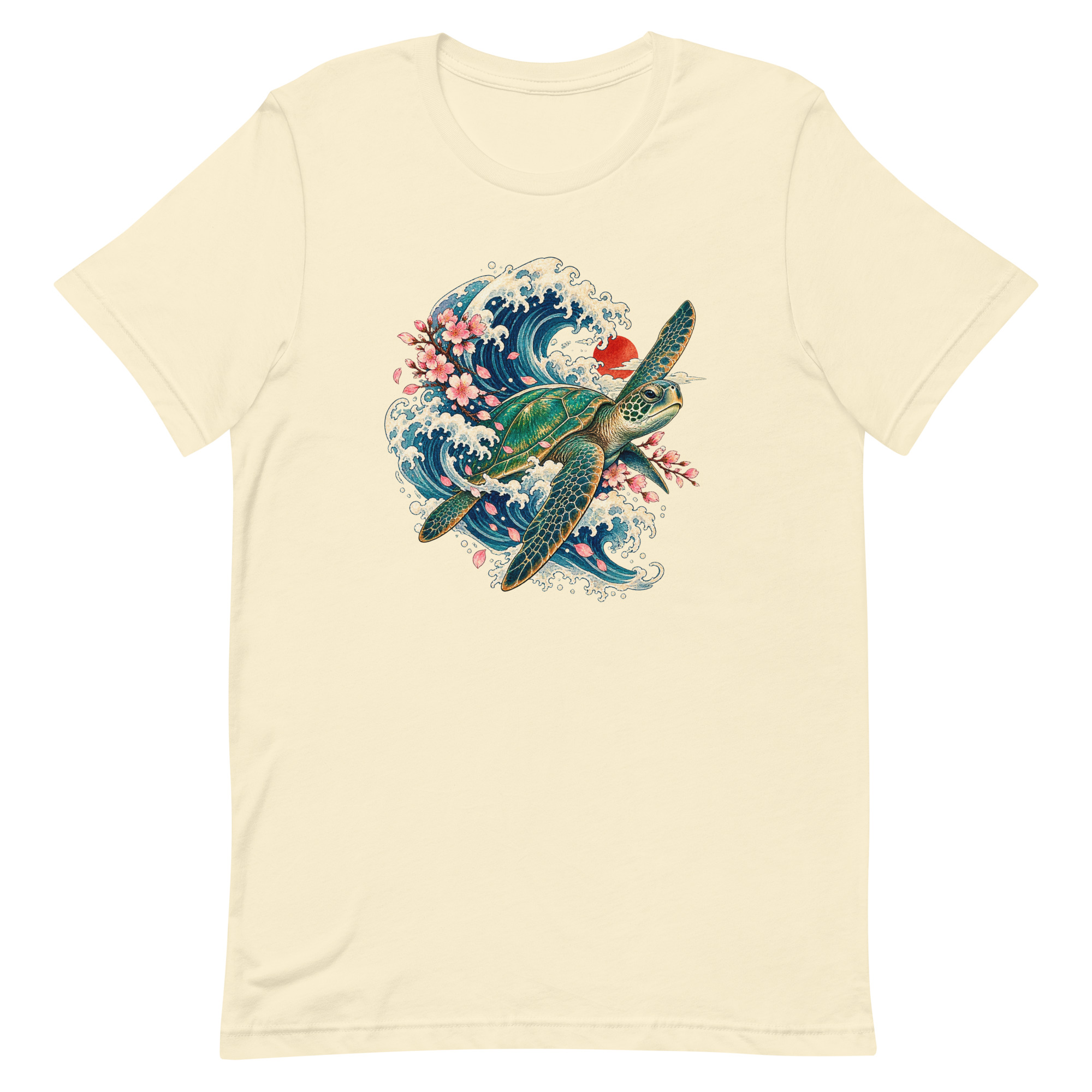 Sea Turtle Great Wave Sakura Japanese Art, Japanese Art Tee, Mythology Gift - Image 50