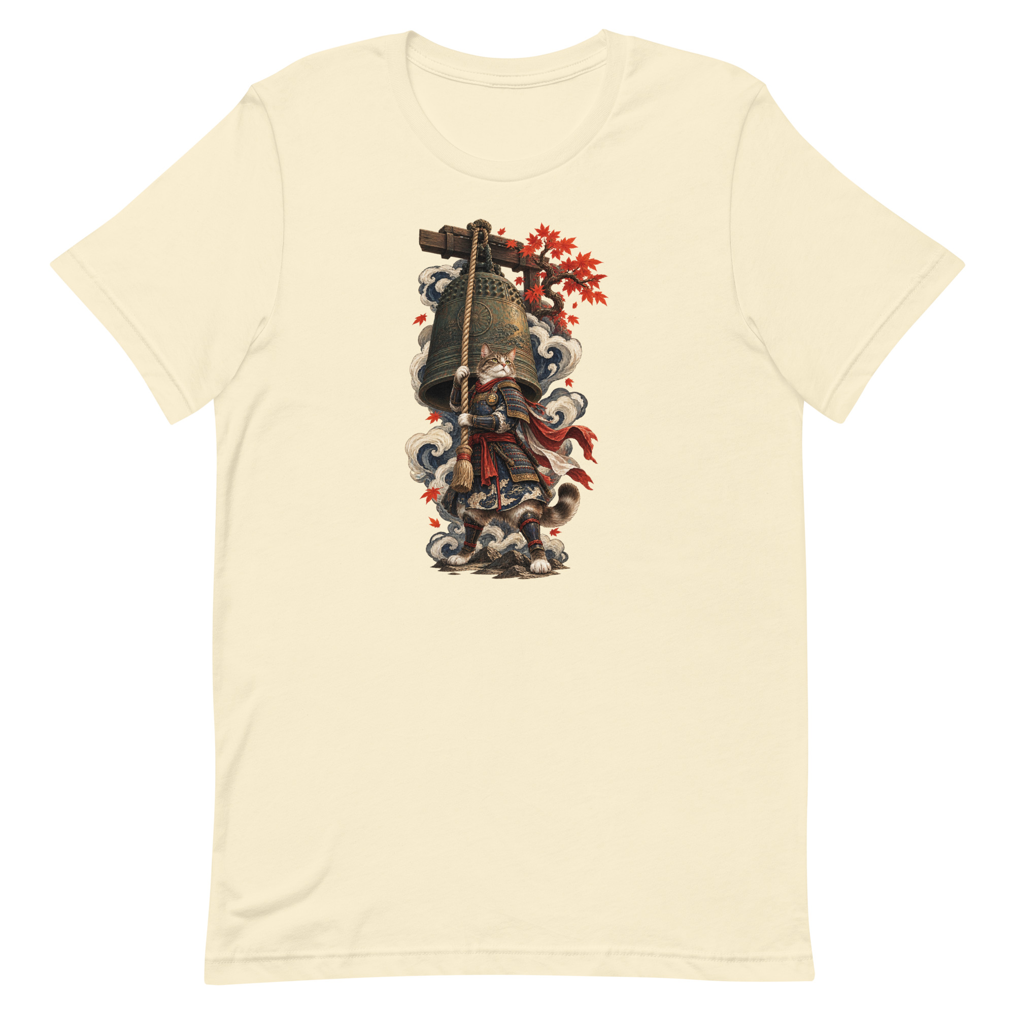 Samurai Cat Temple Bell Guardian Japanese Art, Japanese Art Tee, Mythology Gift - Image 50