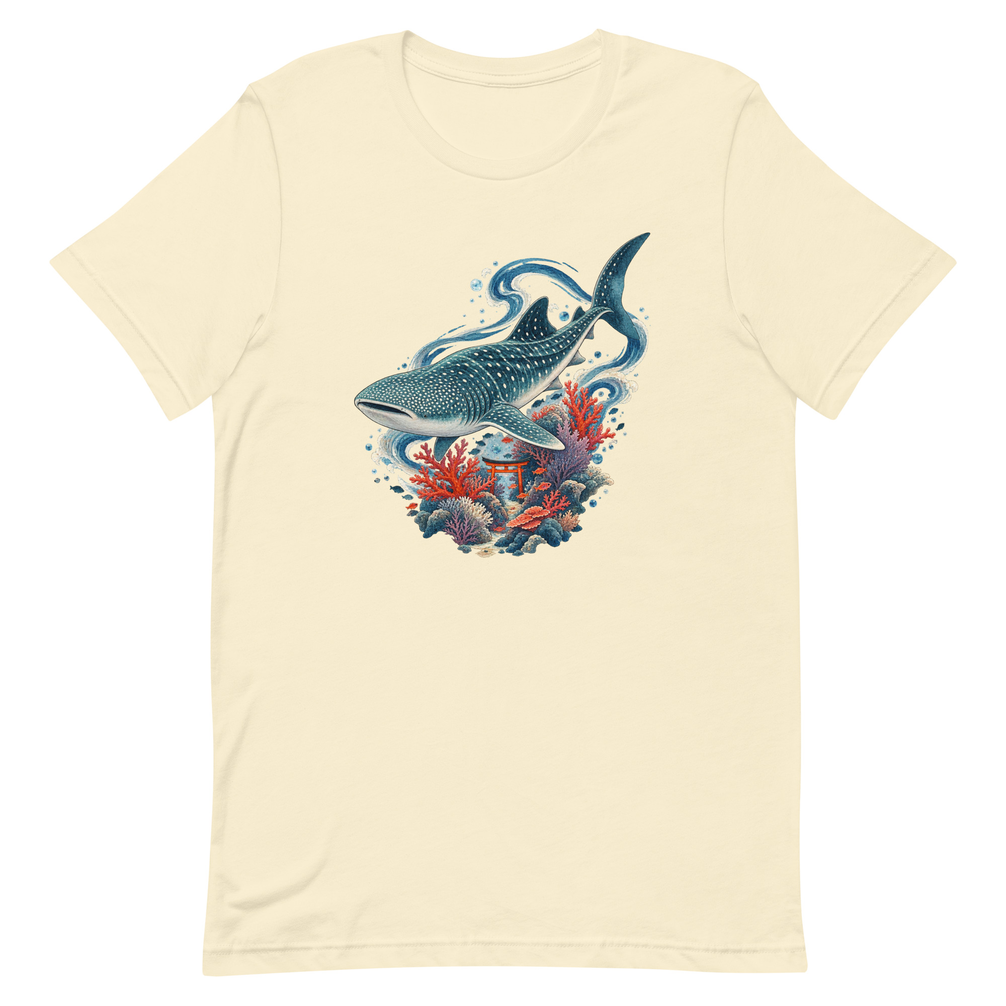 Whale Shark Torii Coral Garden Japanese Art, Japanese Art Tee, Mythology Gift - Image 50