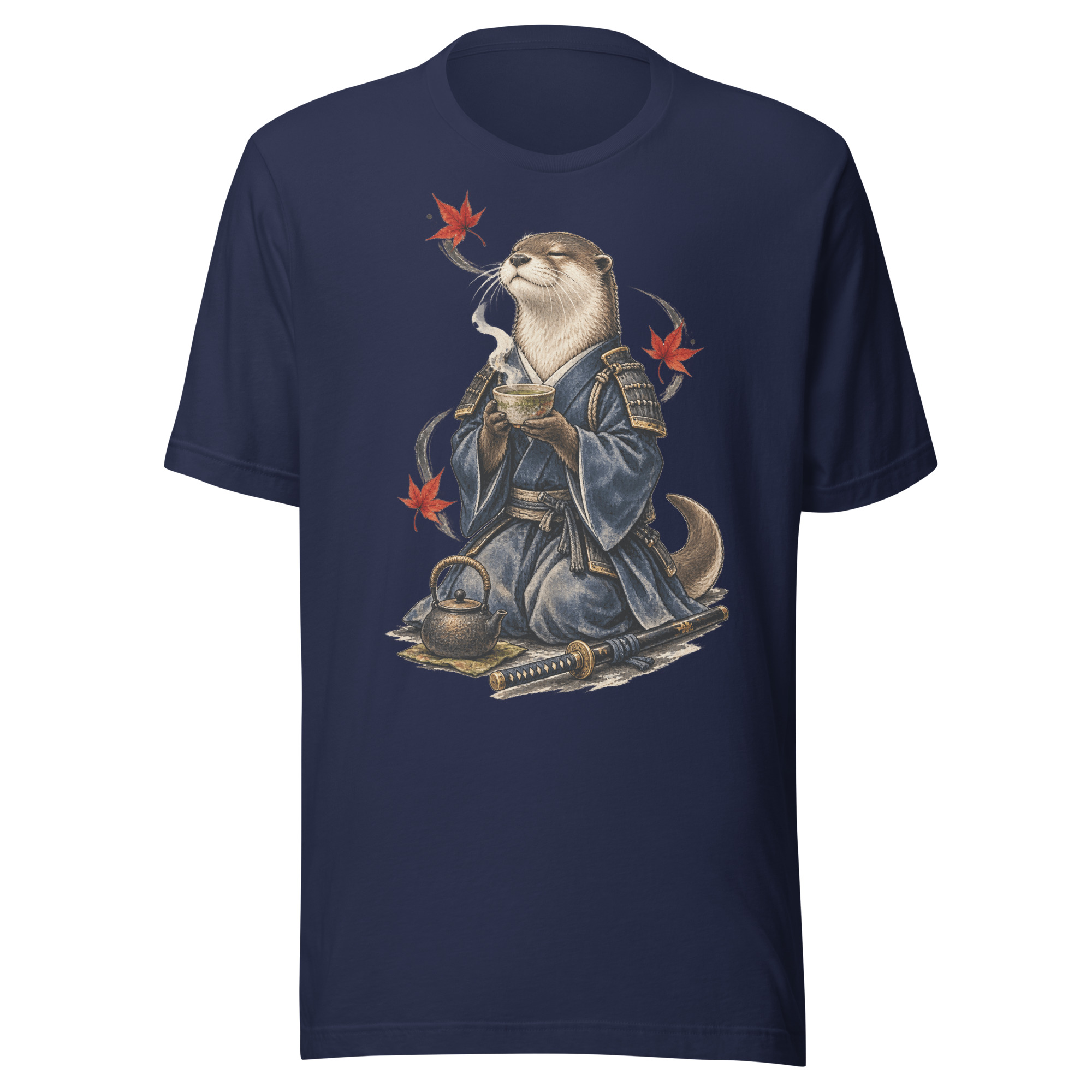 Otter Tea Ceremony Maple Japanese Warrior Animal Art - Image 3