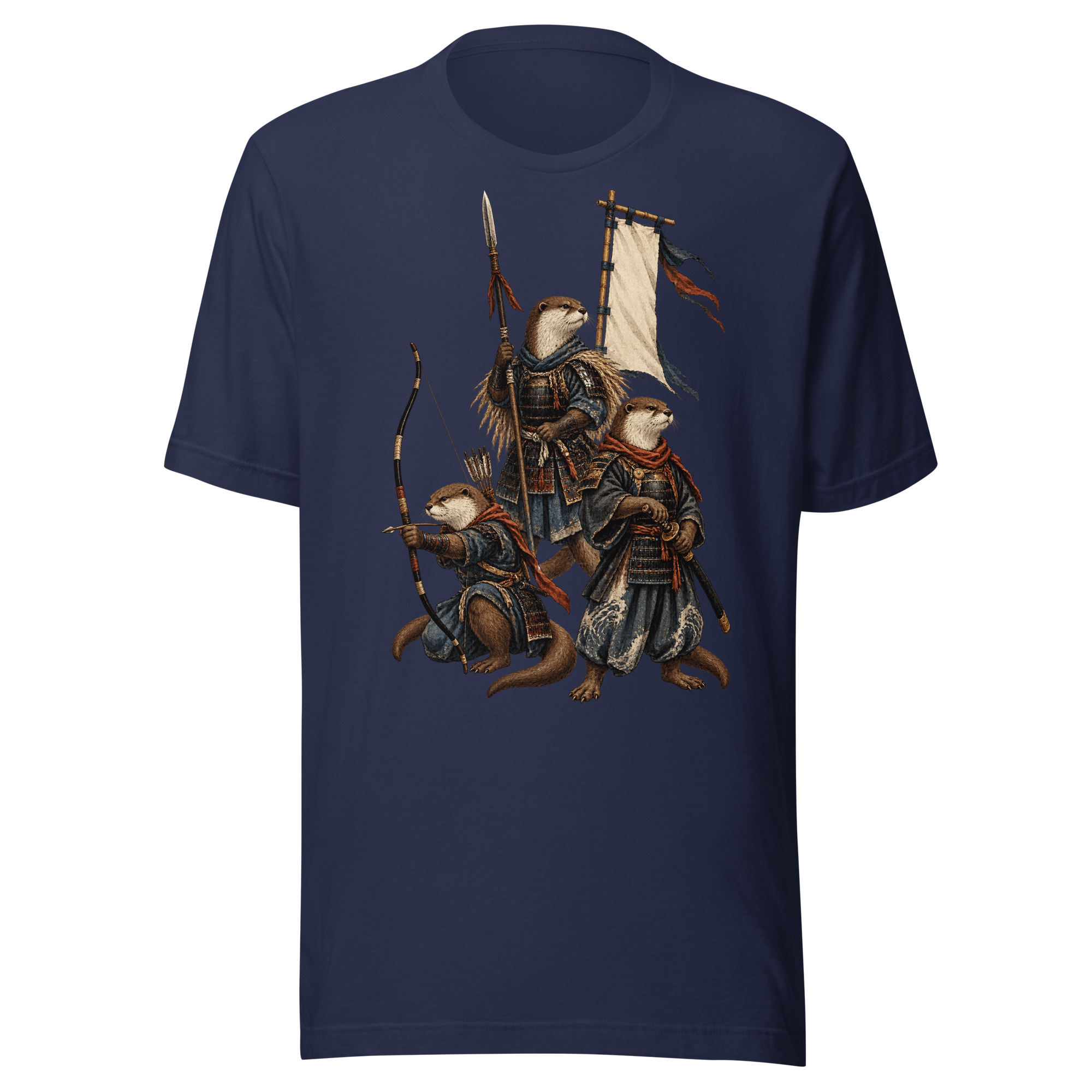 Three Otter Ronin Clan Japanese Samurai Animal Art - Image 3