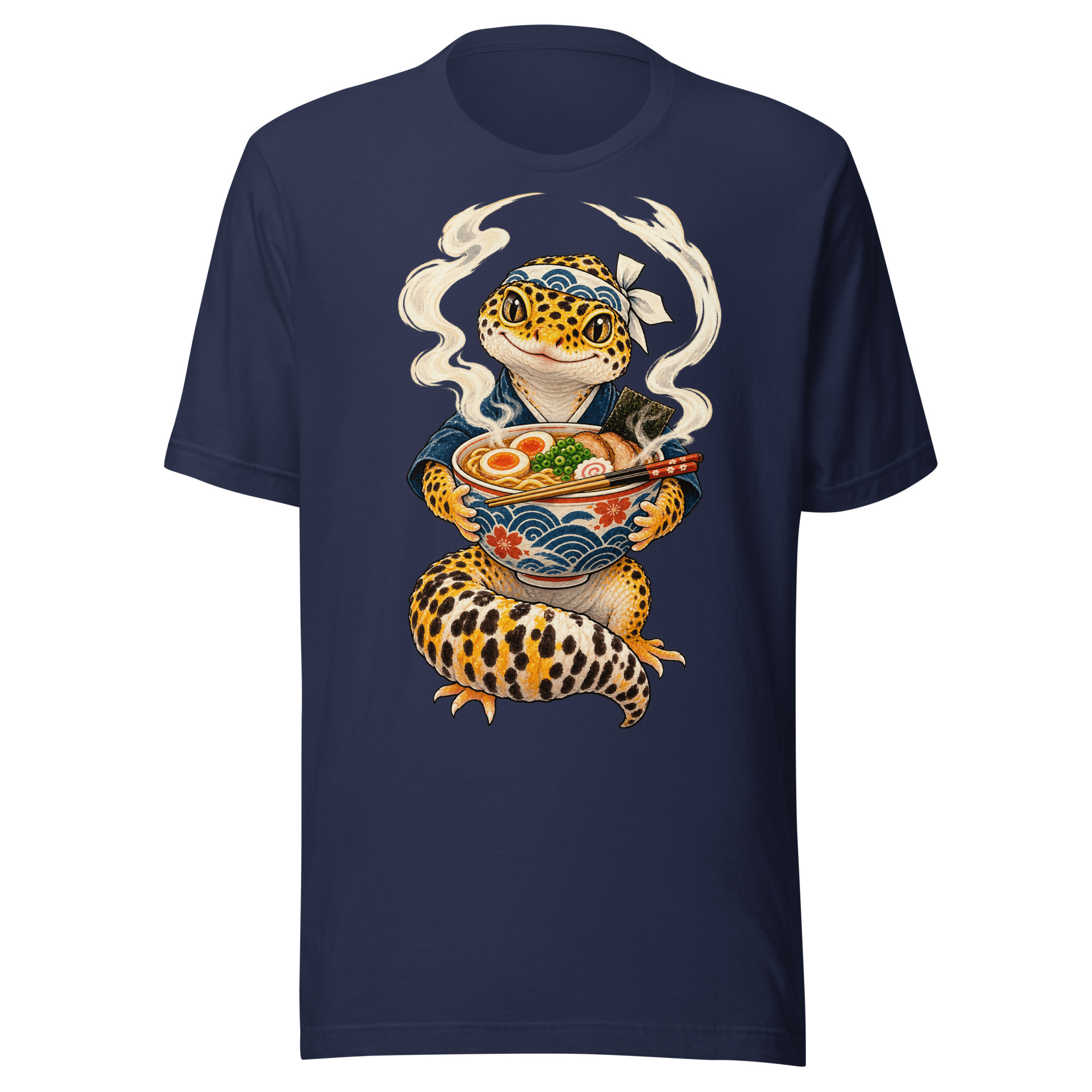 Gecko Ramen Noodle Chef Japanese Food Animal Art - Image 3