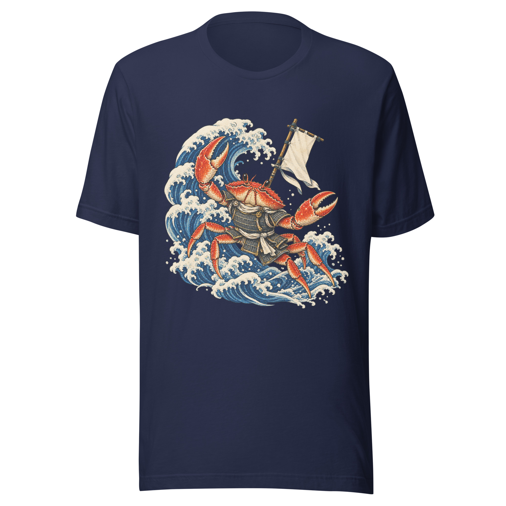 Samurai Crab Great Wave Japanese Warrior Art, Japanese Art Tee, Mythology Gift - Image 103